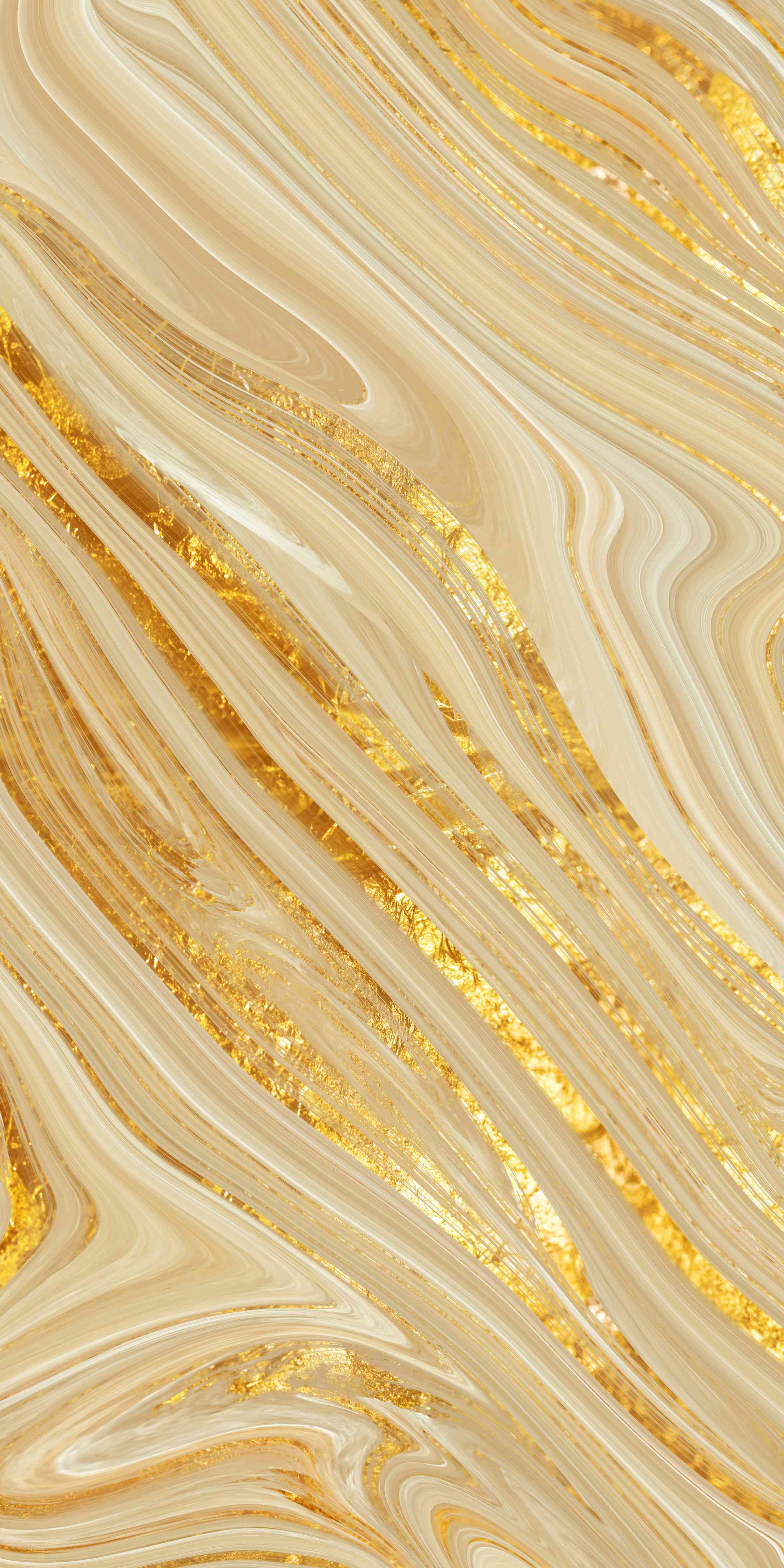 Duschrückwand-Goldene wellenförmige Marmorierung