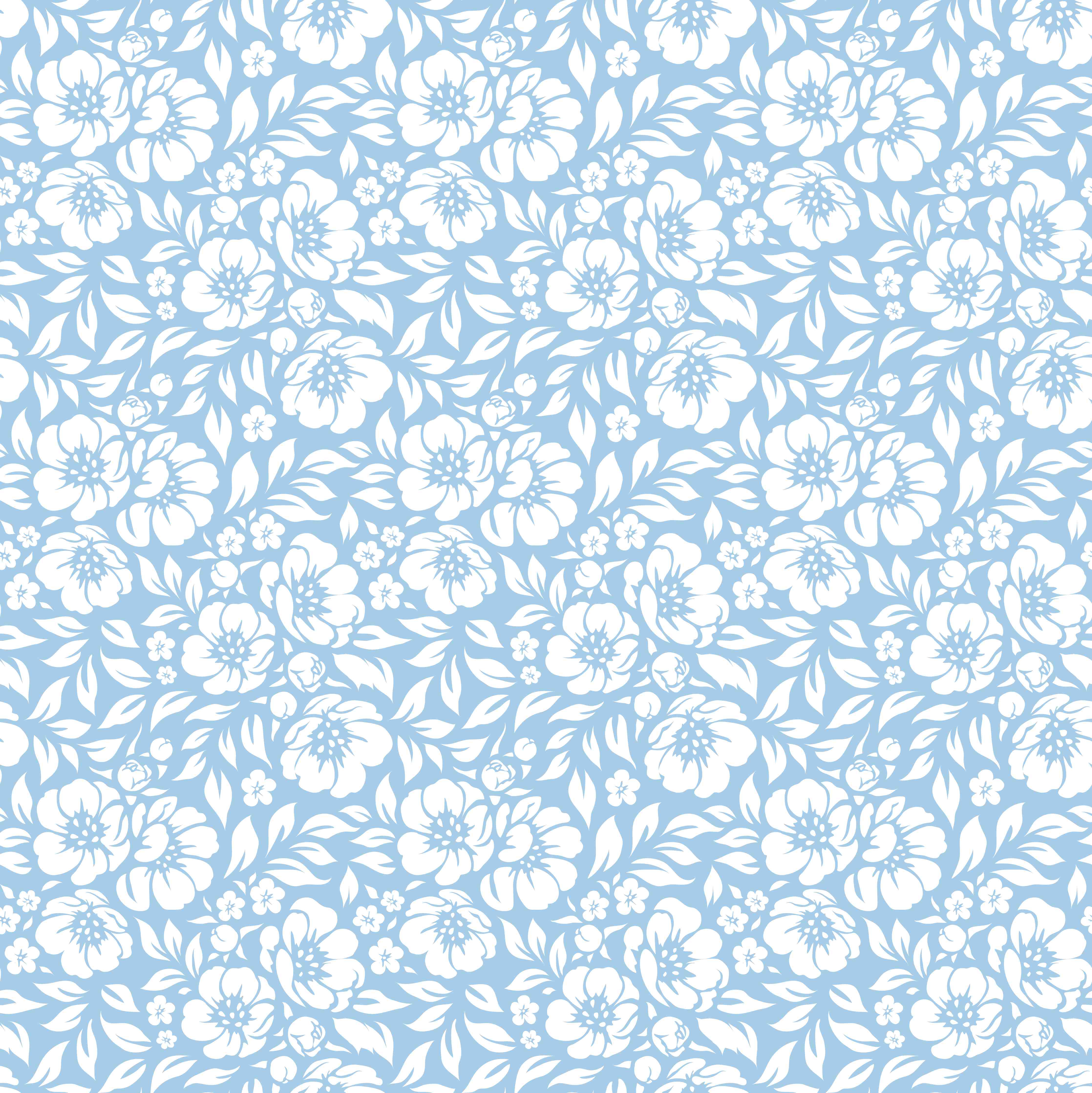 Duschrückwand-Hellen Blumenmuster mit blauen Tönen
