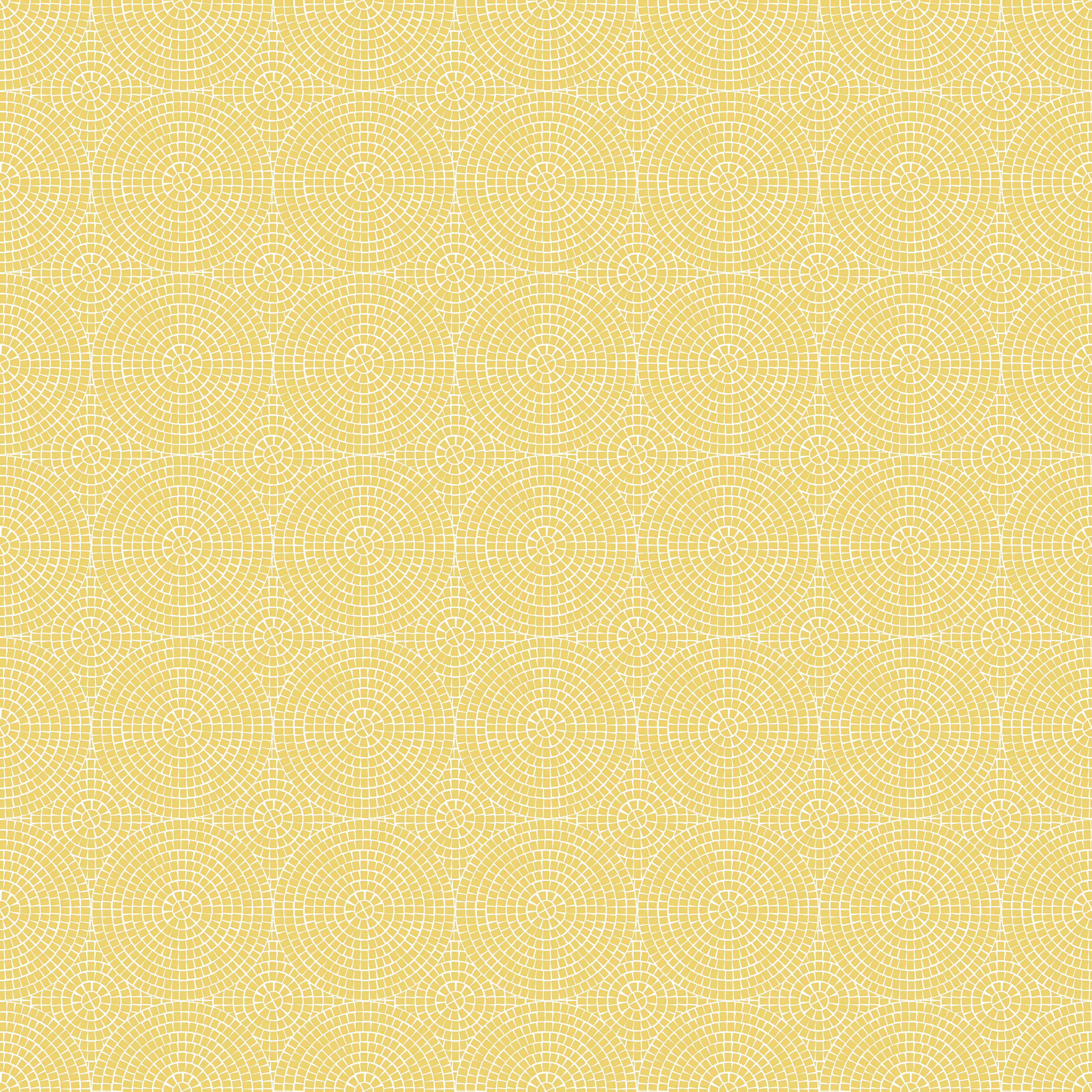 Duschrückwand-Hellgelbes geometrisches Muster mit Kreisdesign