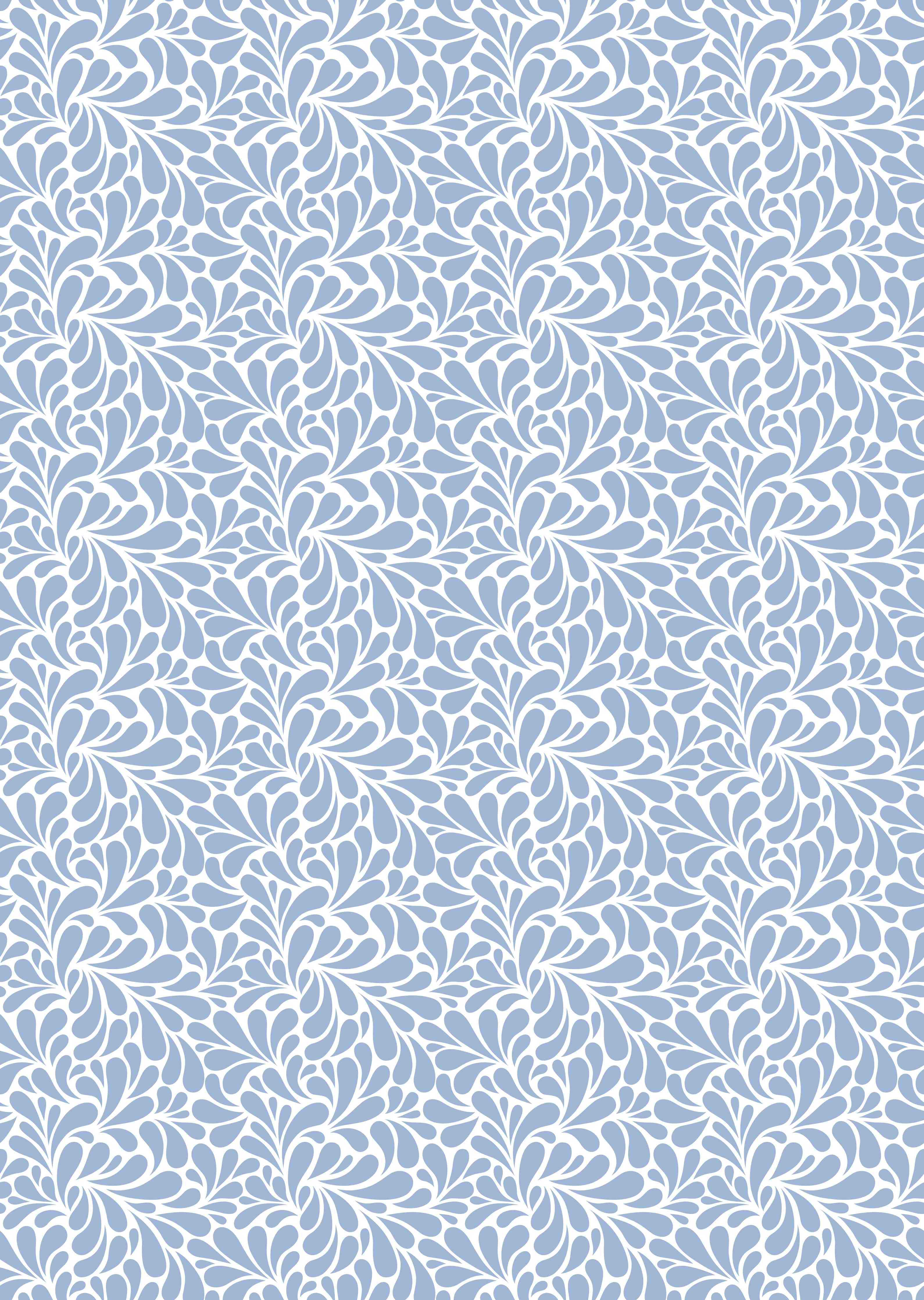 Duschrückwand-Himmlischer blauer Blumenmusterstoff