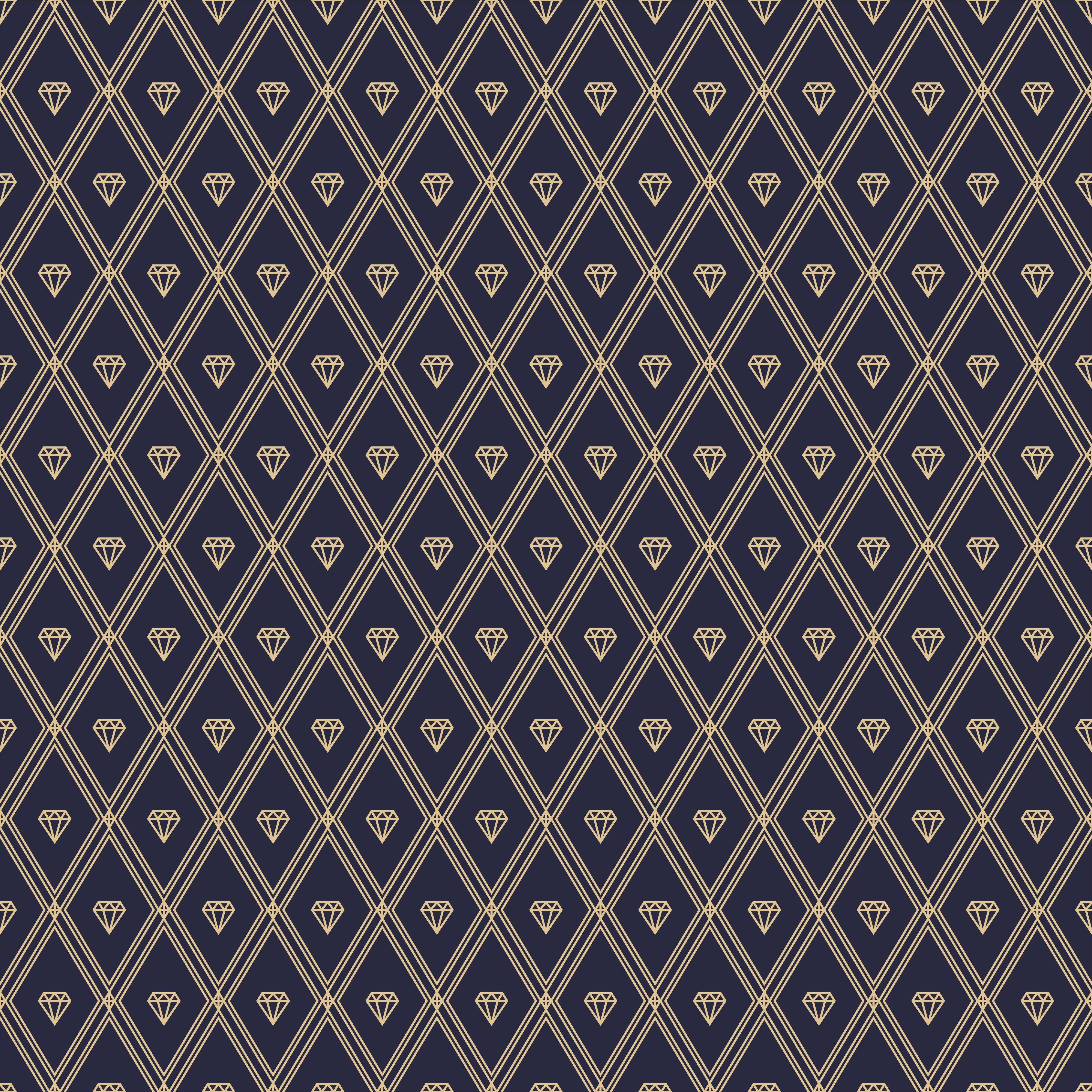 Duschrückwand-Modernes Dunkelblau Linien Diamantdesign