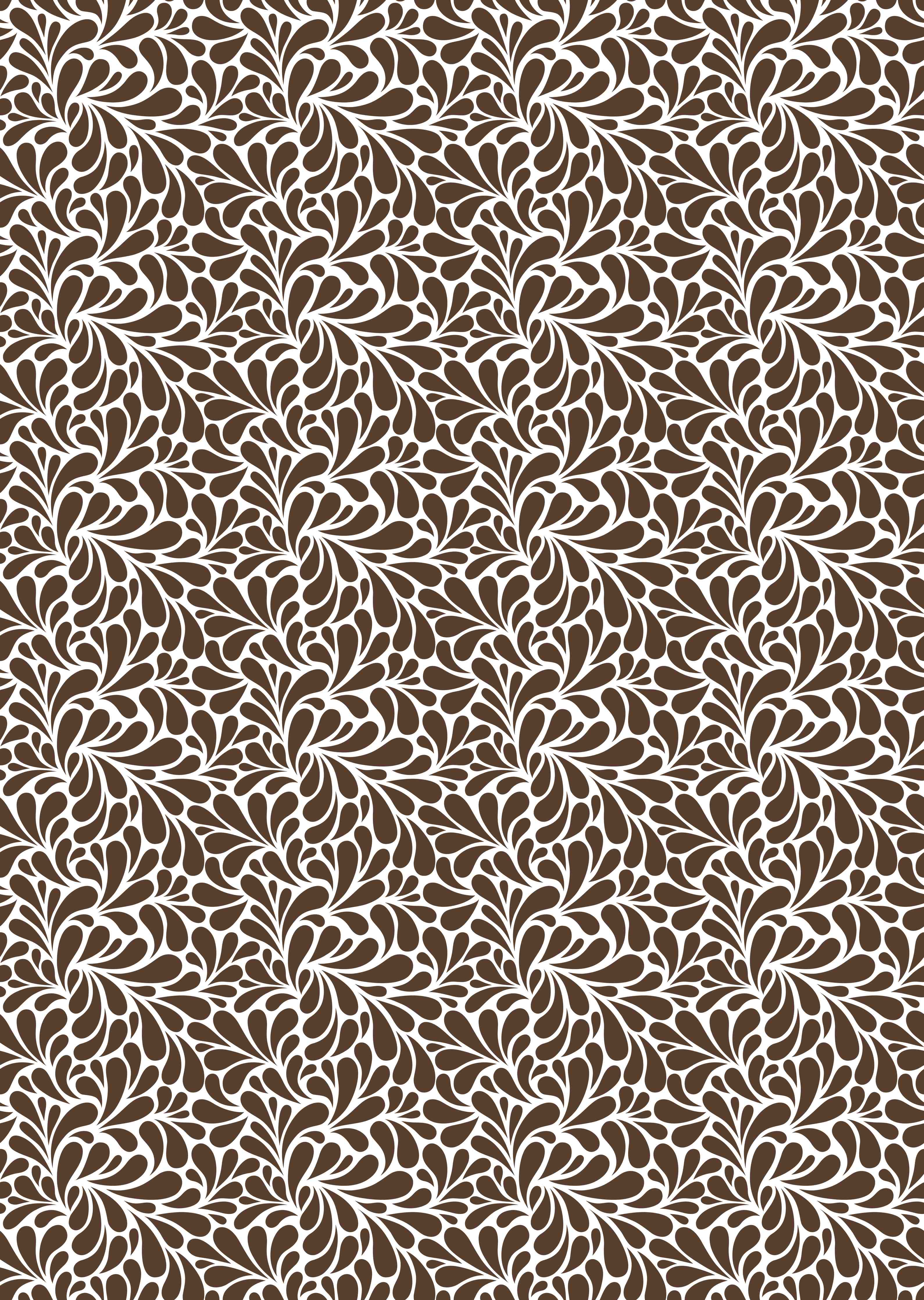 Duschrückwand-Muster mit braunen und weißen Blättern