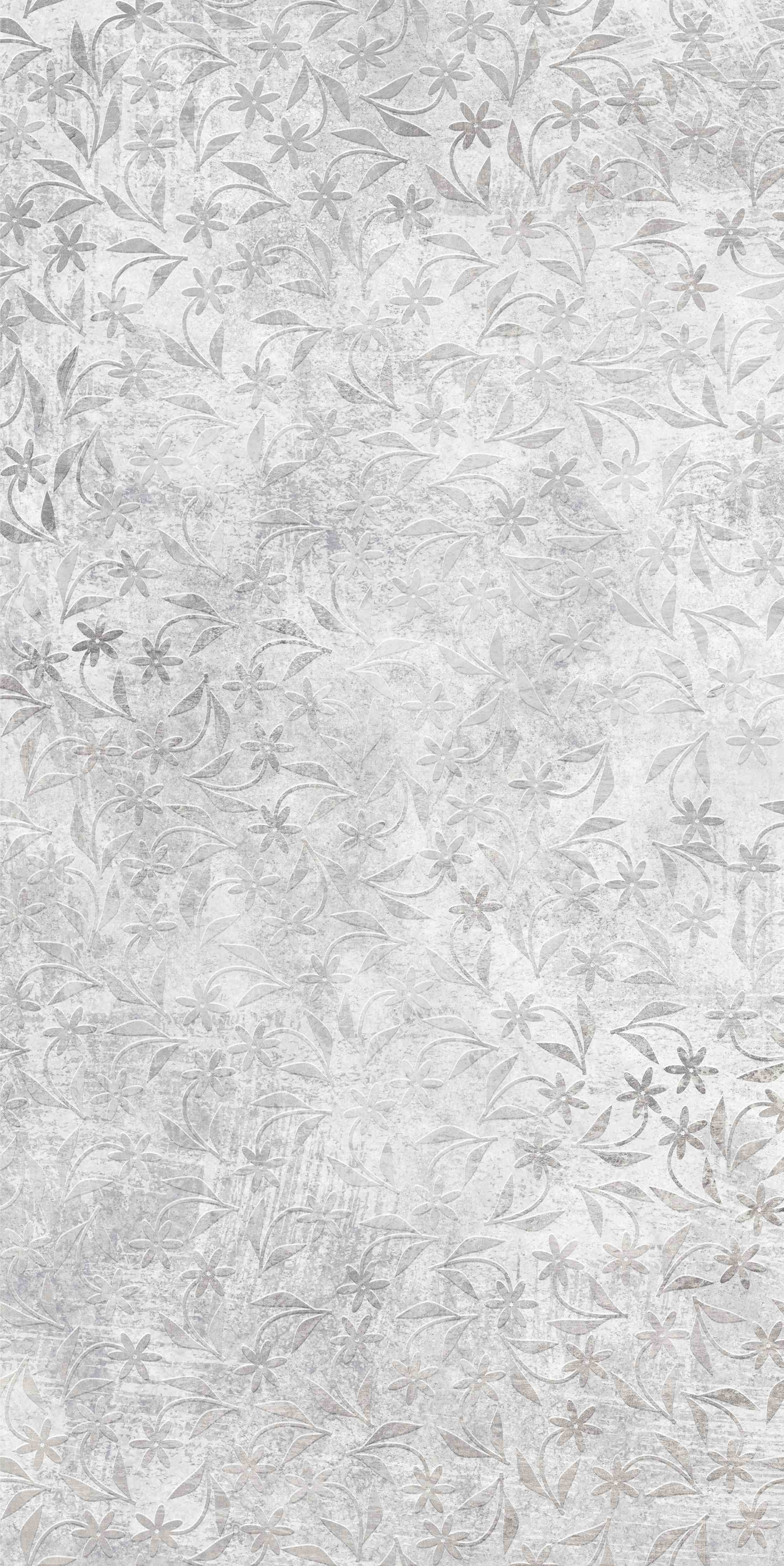 Duschrückwand-Retro Blumen Textur