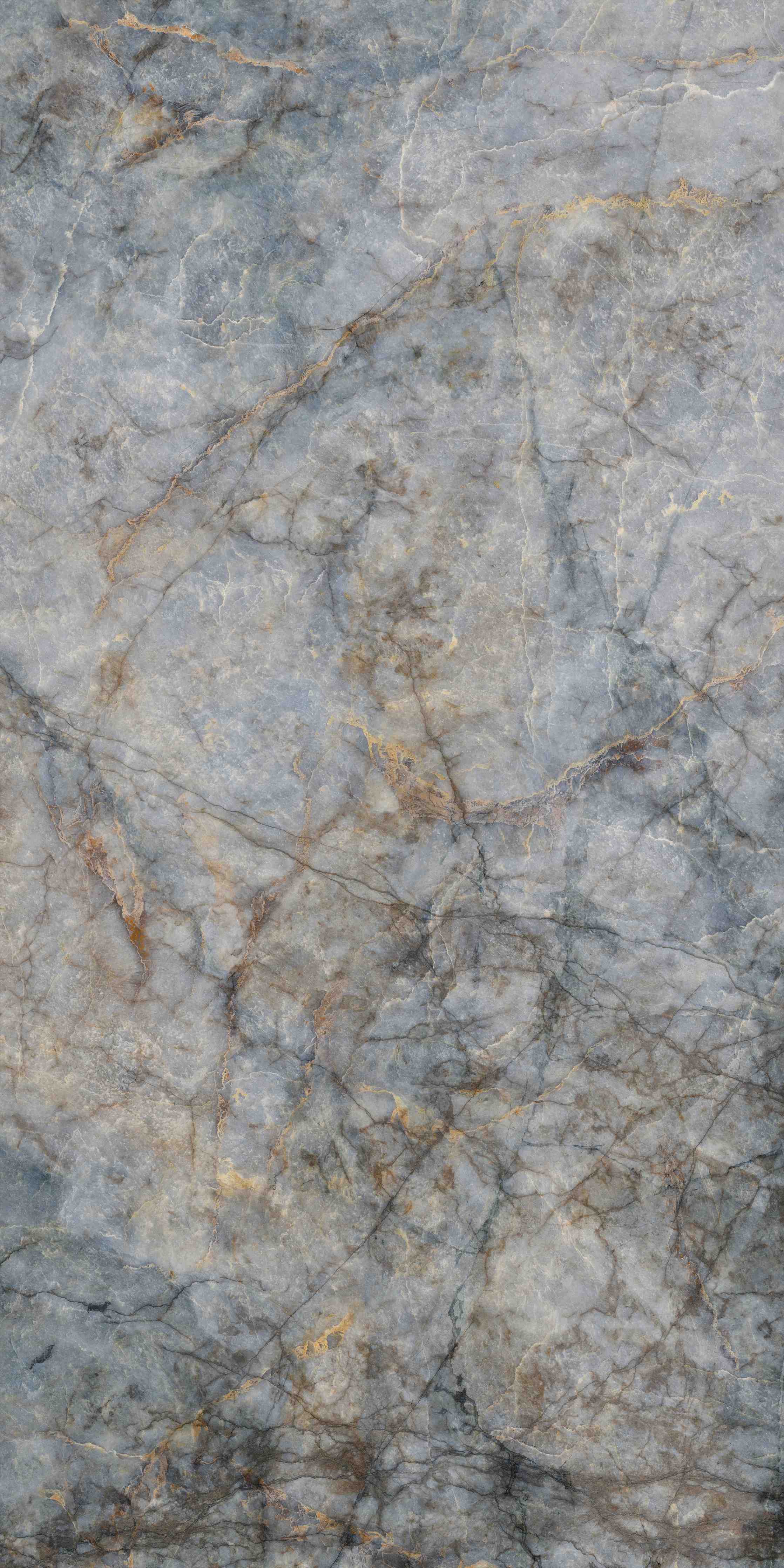 Duschrückwand-Silbergrau mit goldenen Highlights