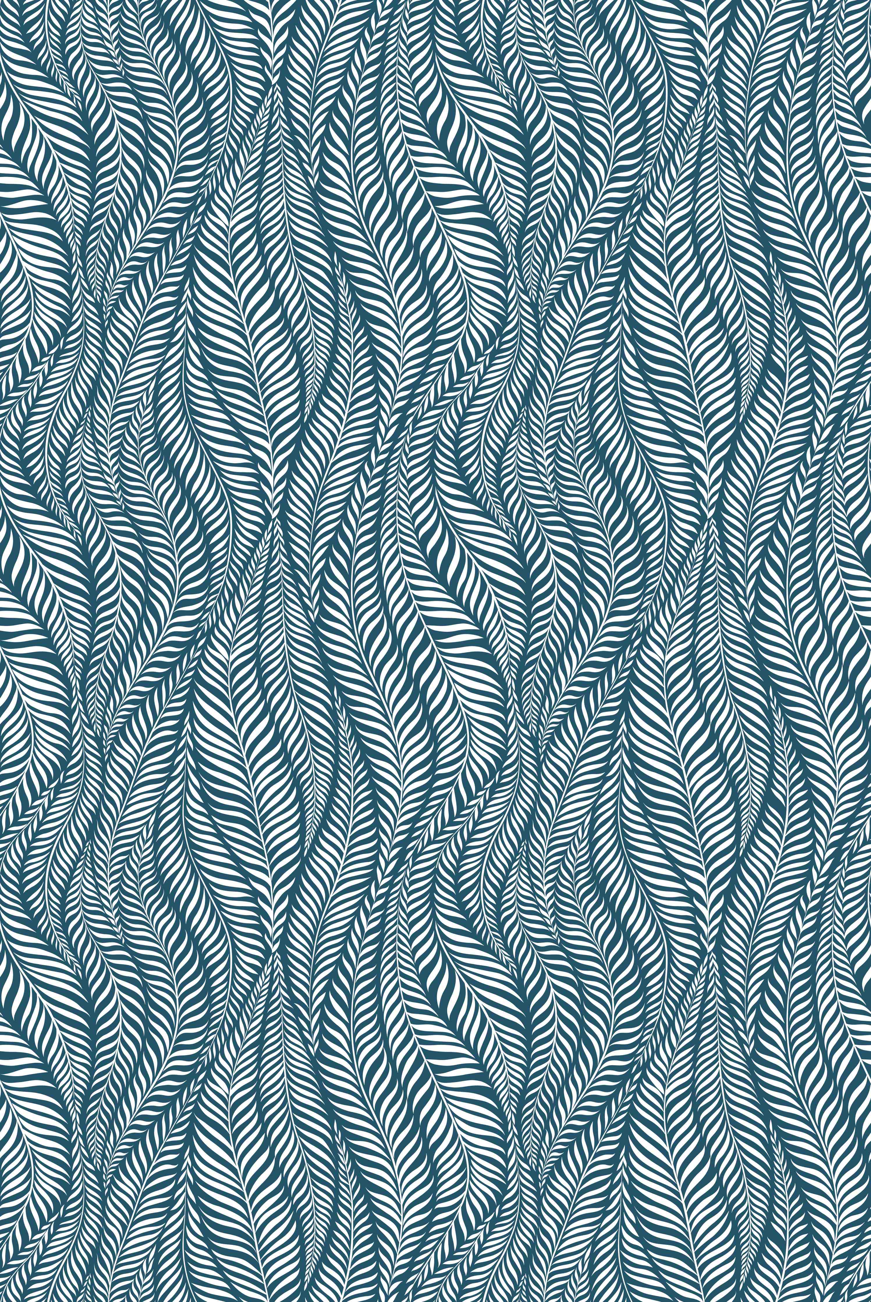 Duschrückwand-Wellenartige Streifenmuster in Blau und Weiß