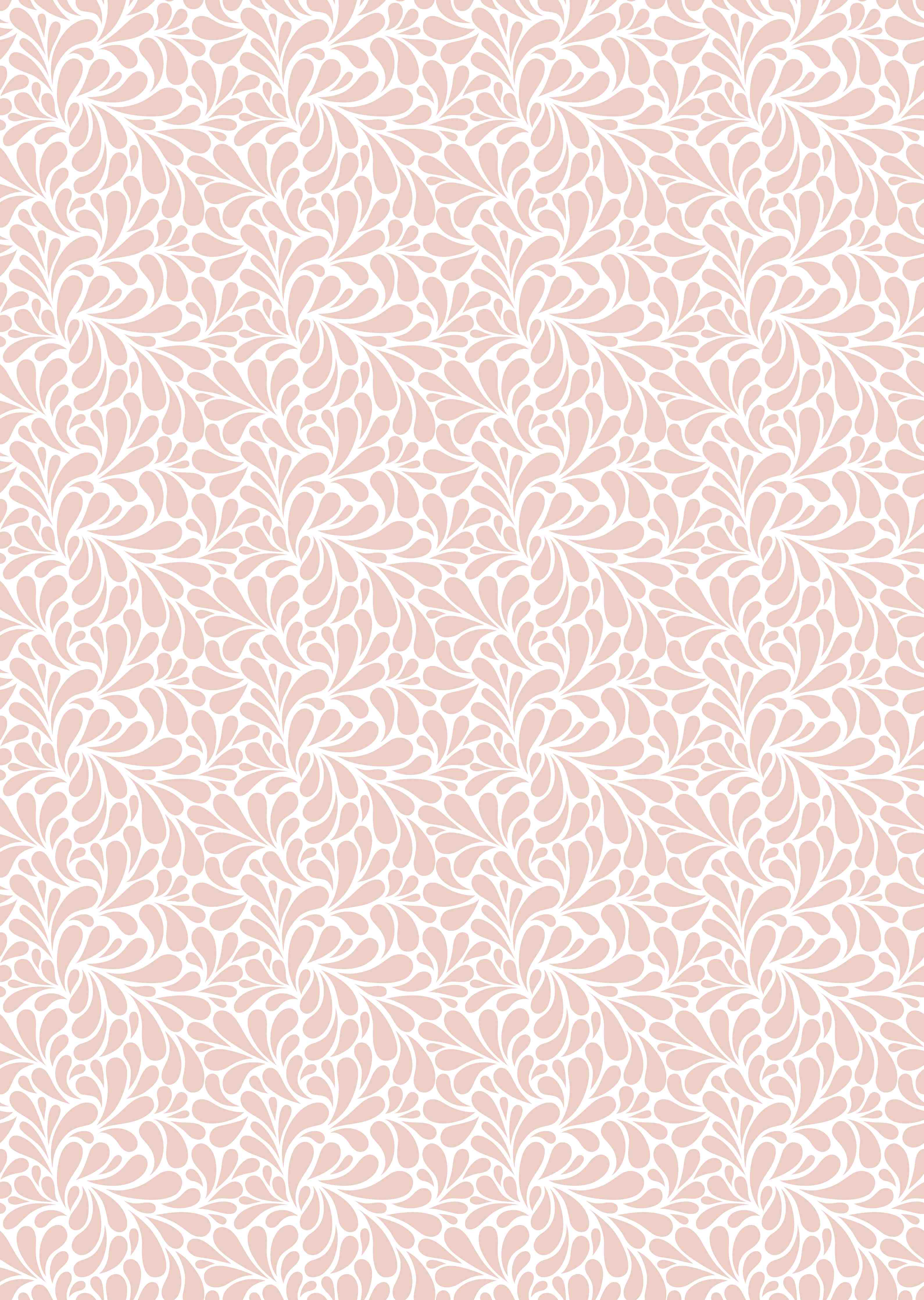 Duschrückwand-Zarte rosa Blättermuster mit weißem Hintergrund