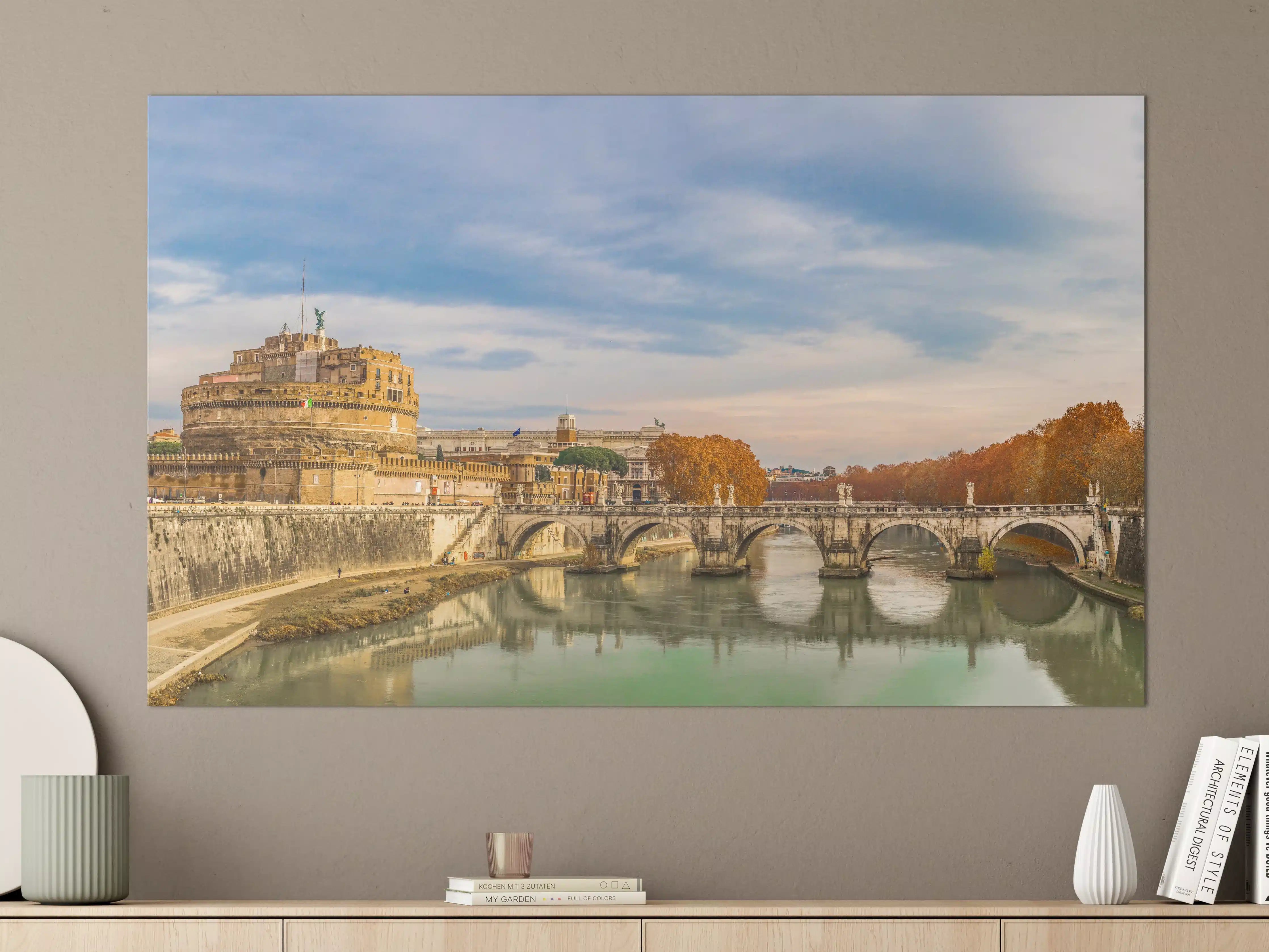 Große Wandbilder - Brücke in Sant'angelo in Rome - Italien