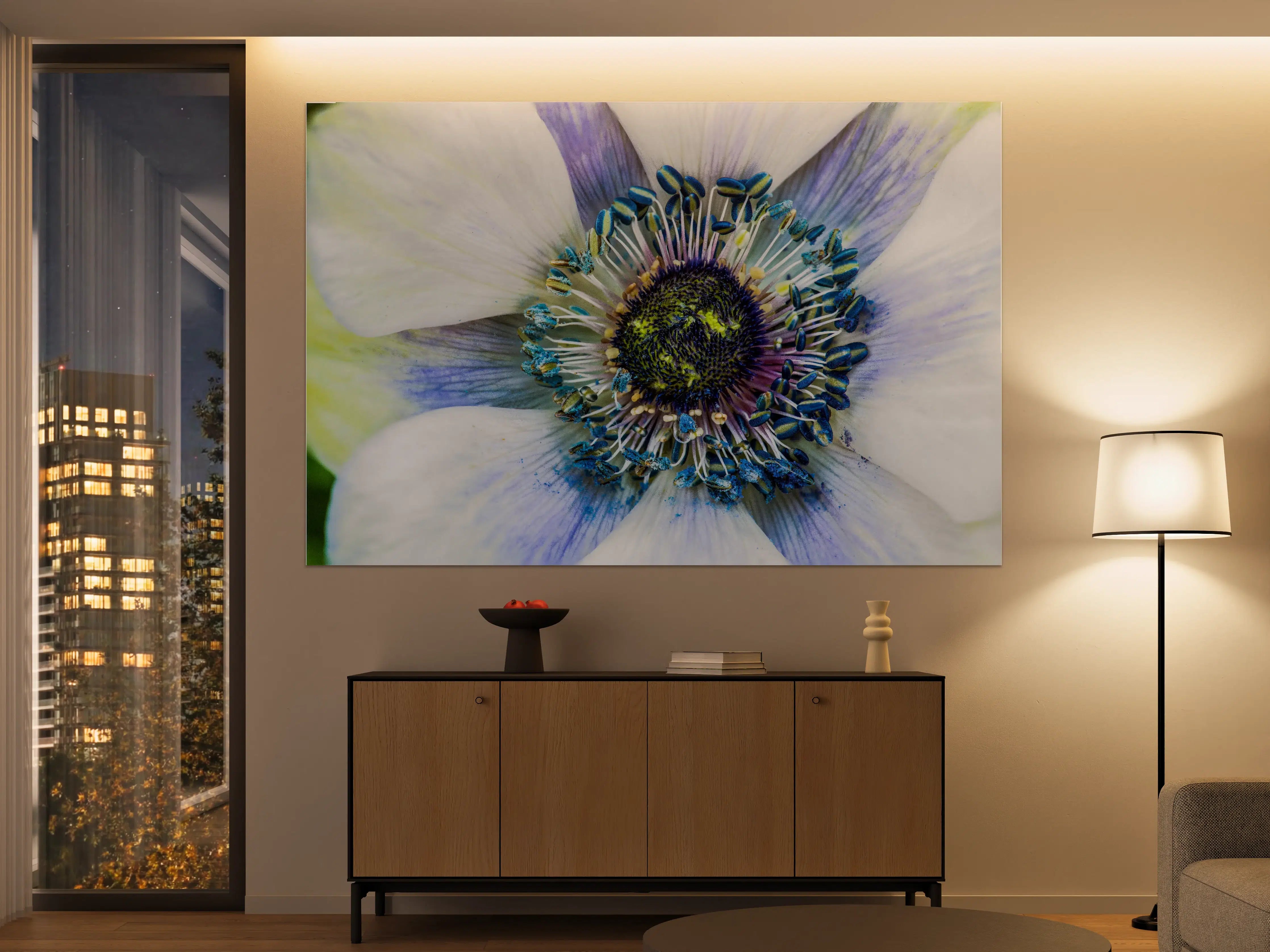 Große Wandbilder - hübsche aufblühende Blume
