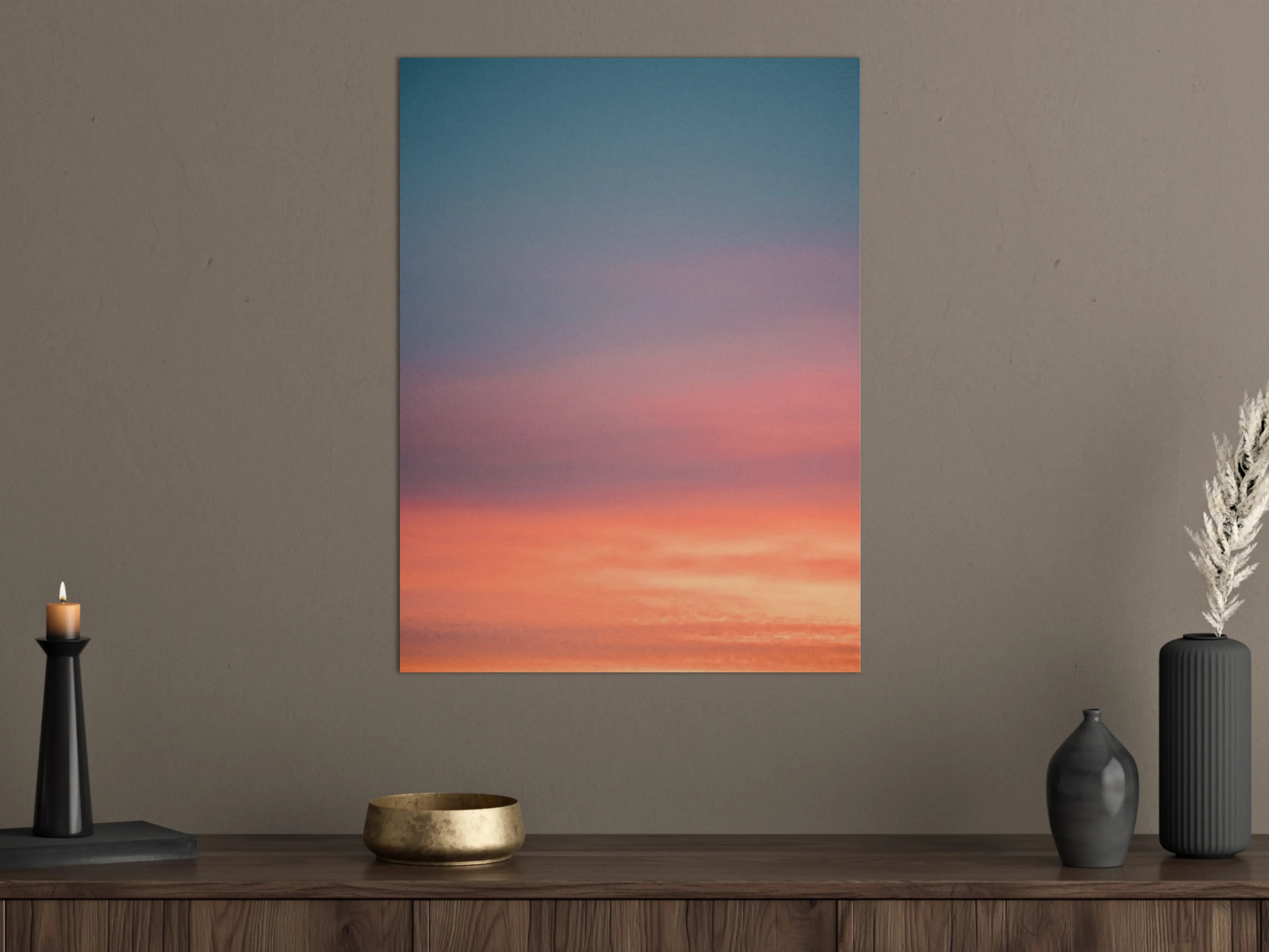 Große Wandbilder - Abendhimmel in warmen Farben
