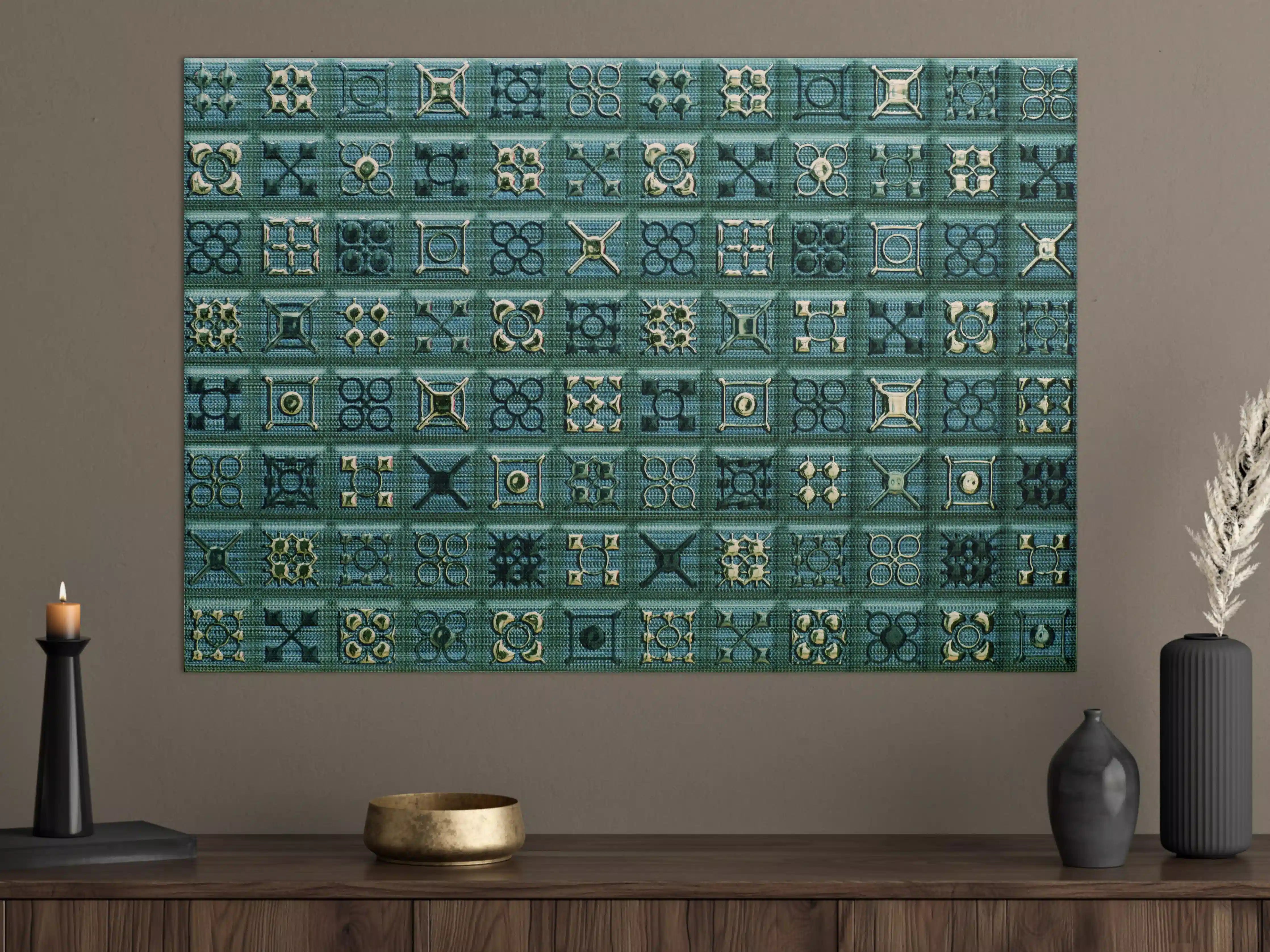 Große Wandbilder - Abstract Mosaik Fliesenmuster