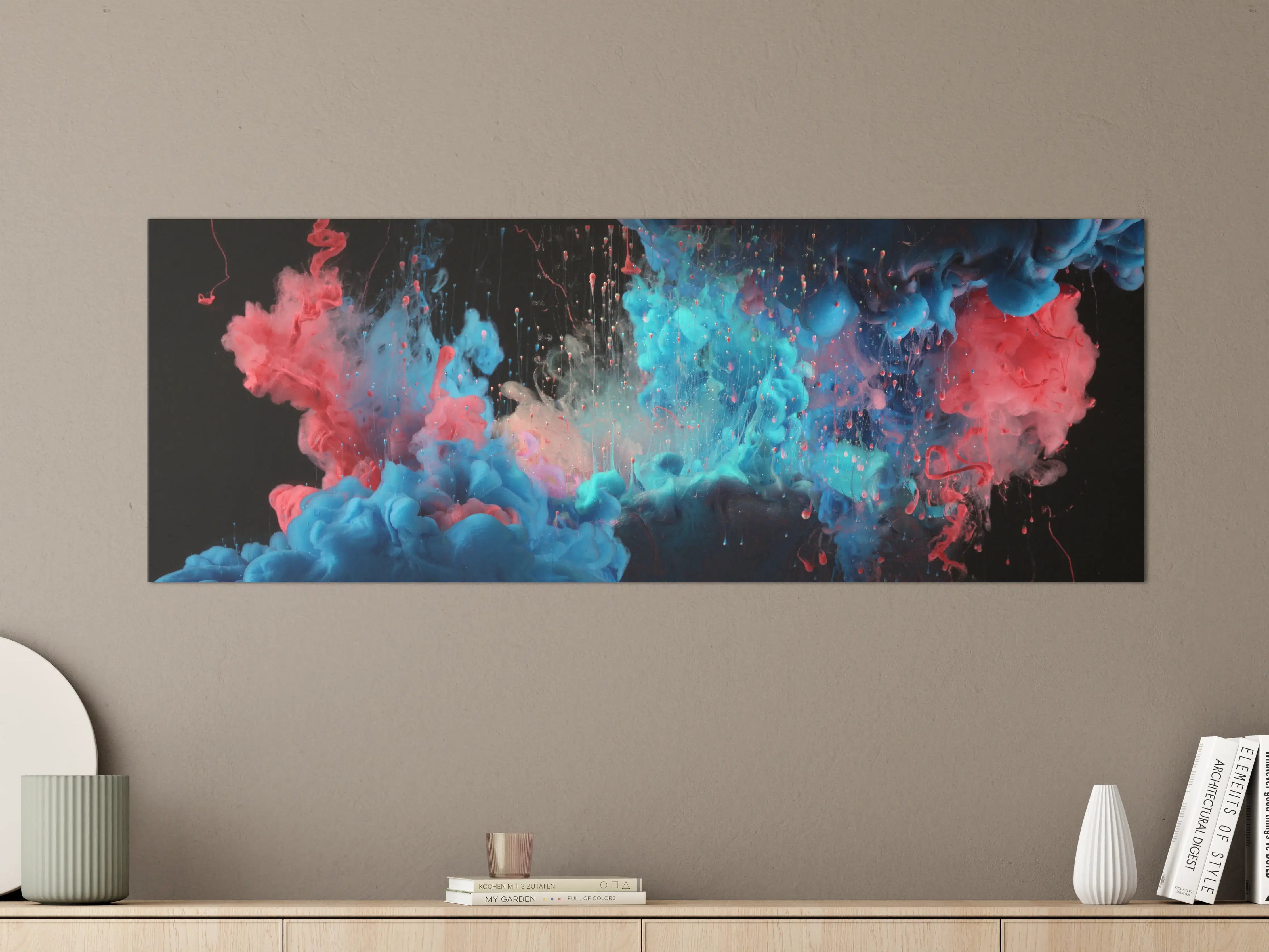Große Wandbilder - Abstrakte Acryl-Farbexplosion