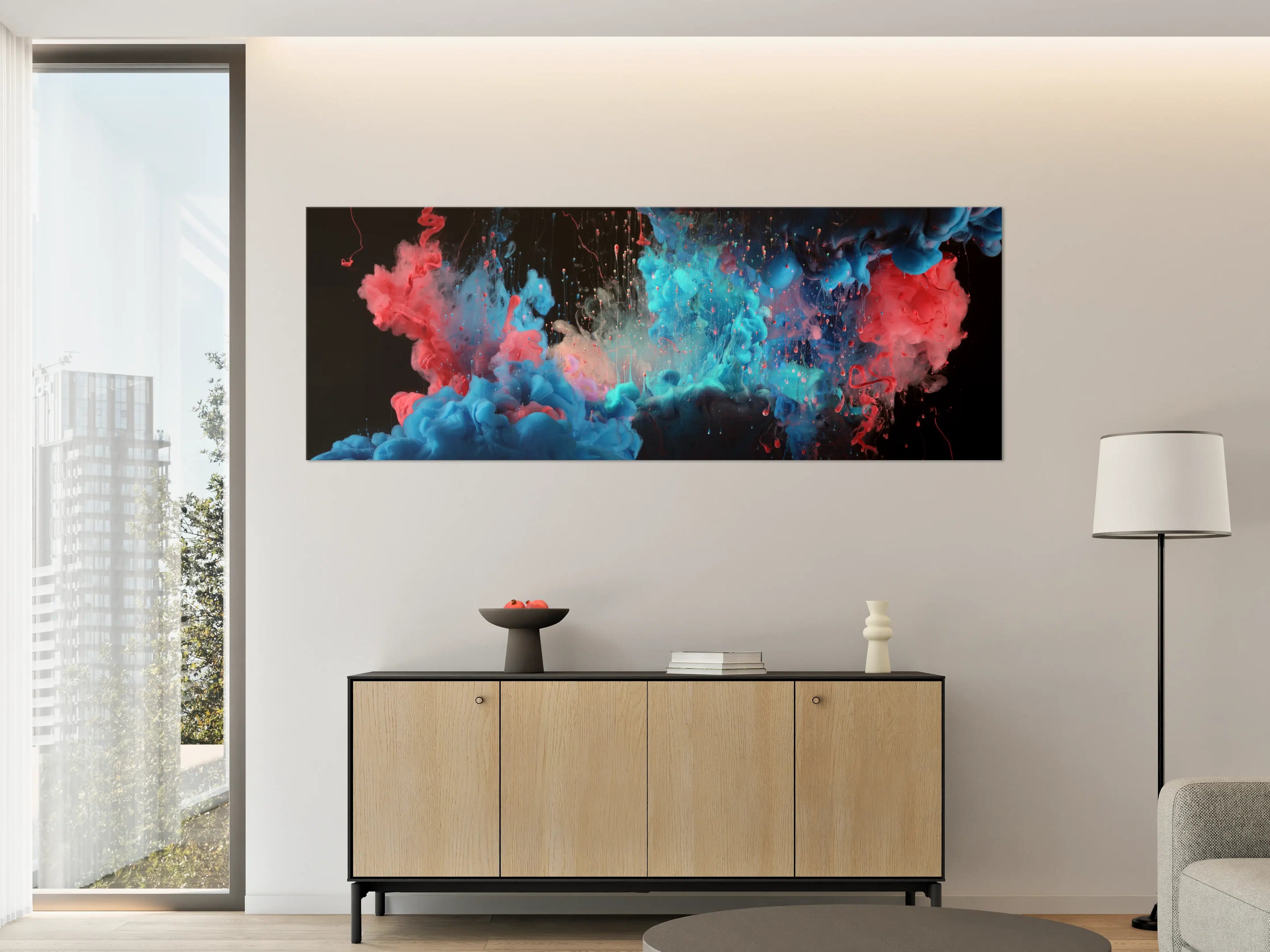 Große Wandbilder - Abstrakte Acryl-Farbexplosion