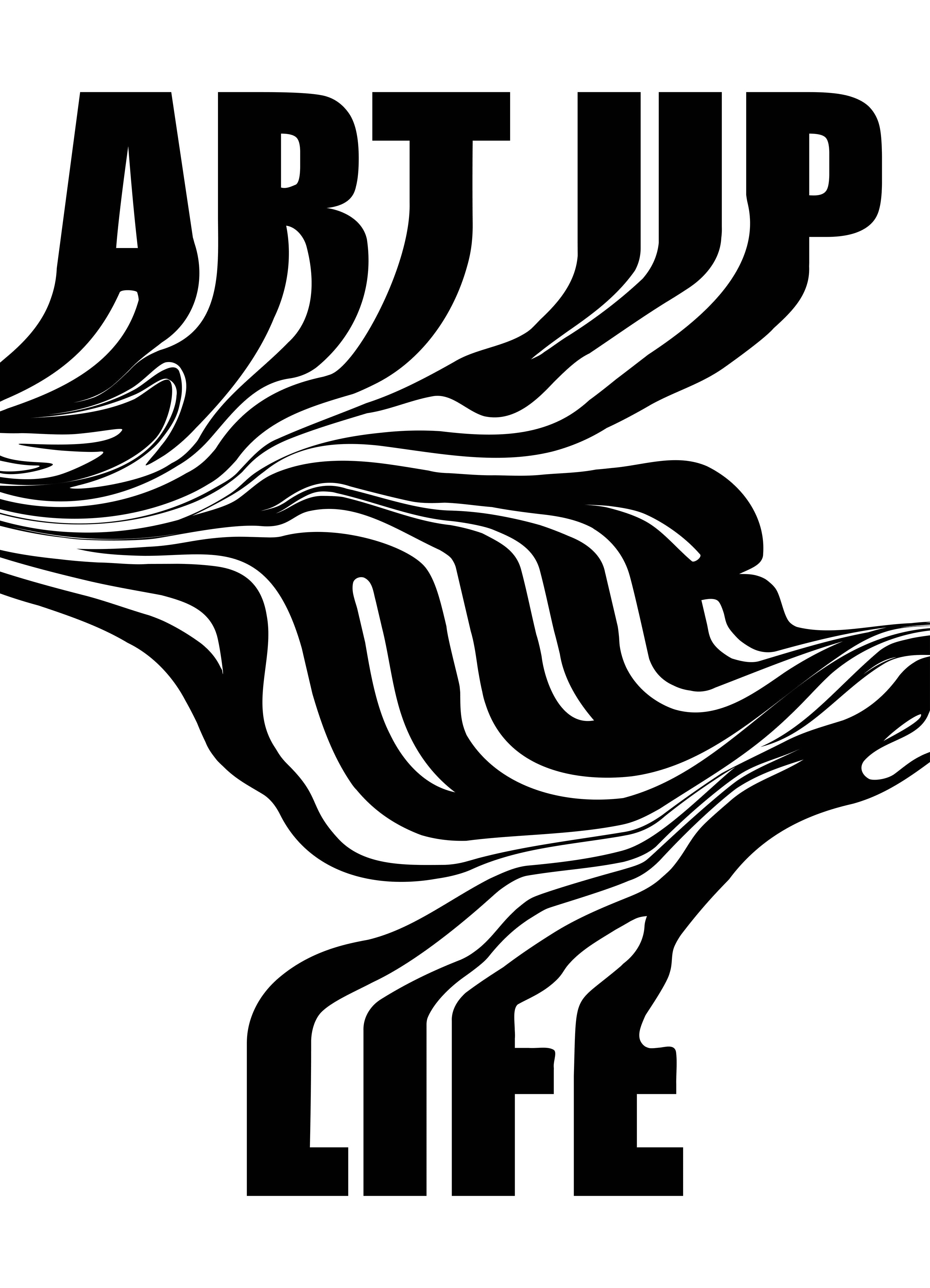 Große Wandbilder-Abstrakte Black-and-White-Artwork