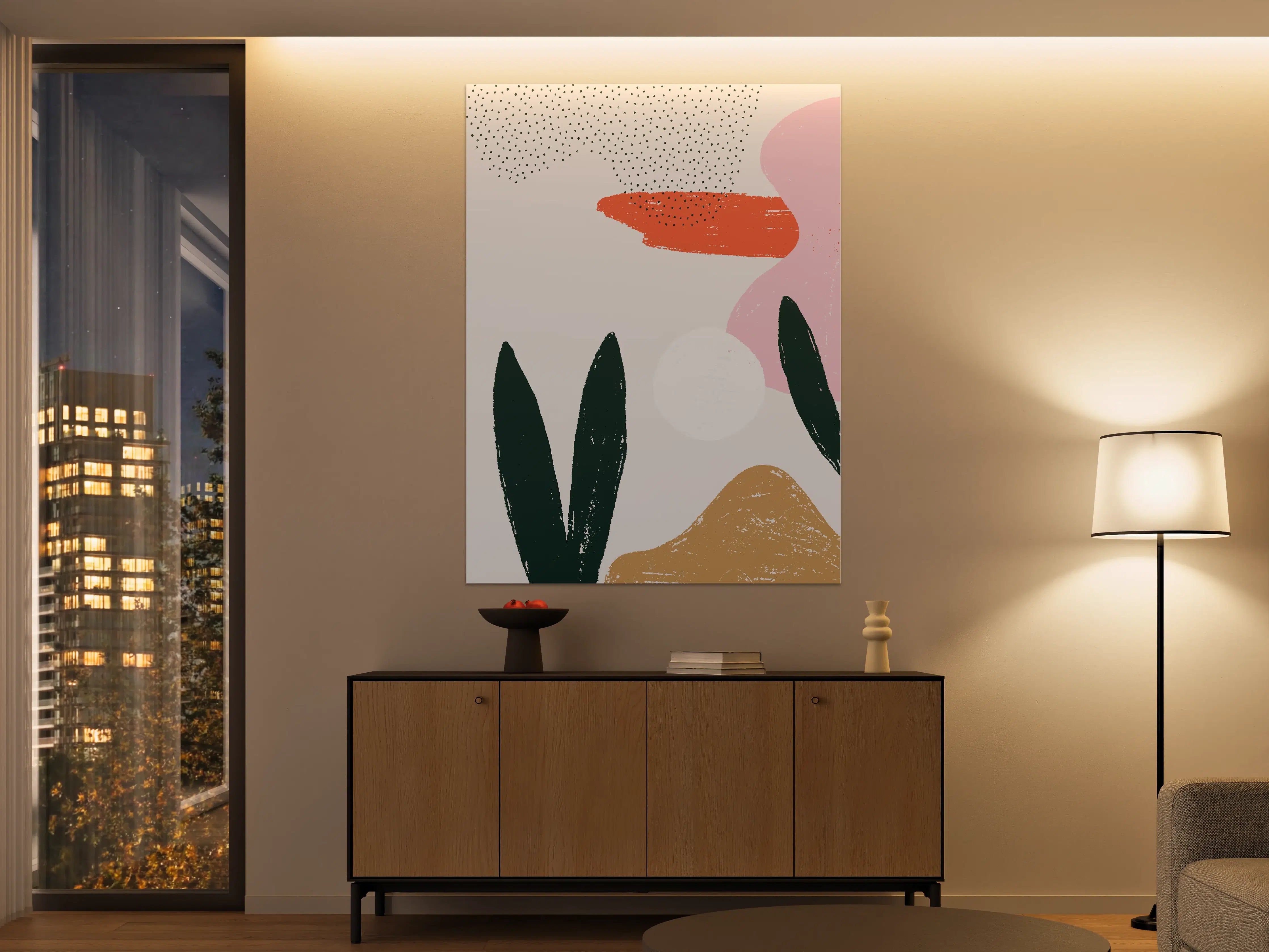Große Wandbilder - Abstrakte Farbformen Kunstwerk