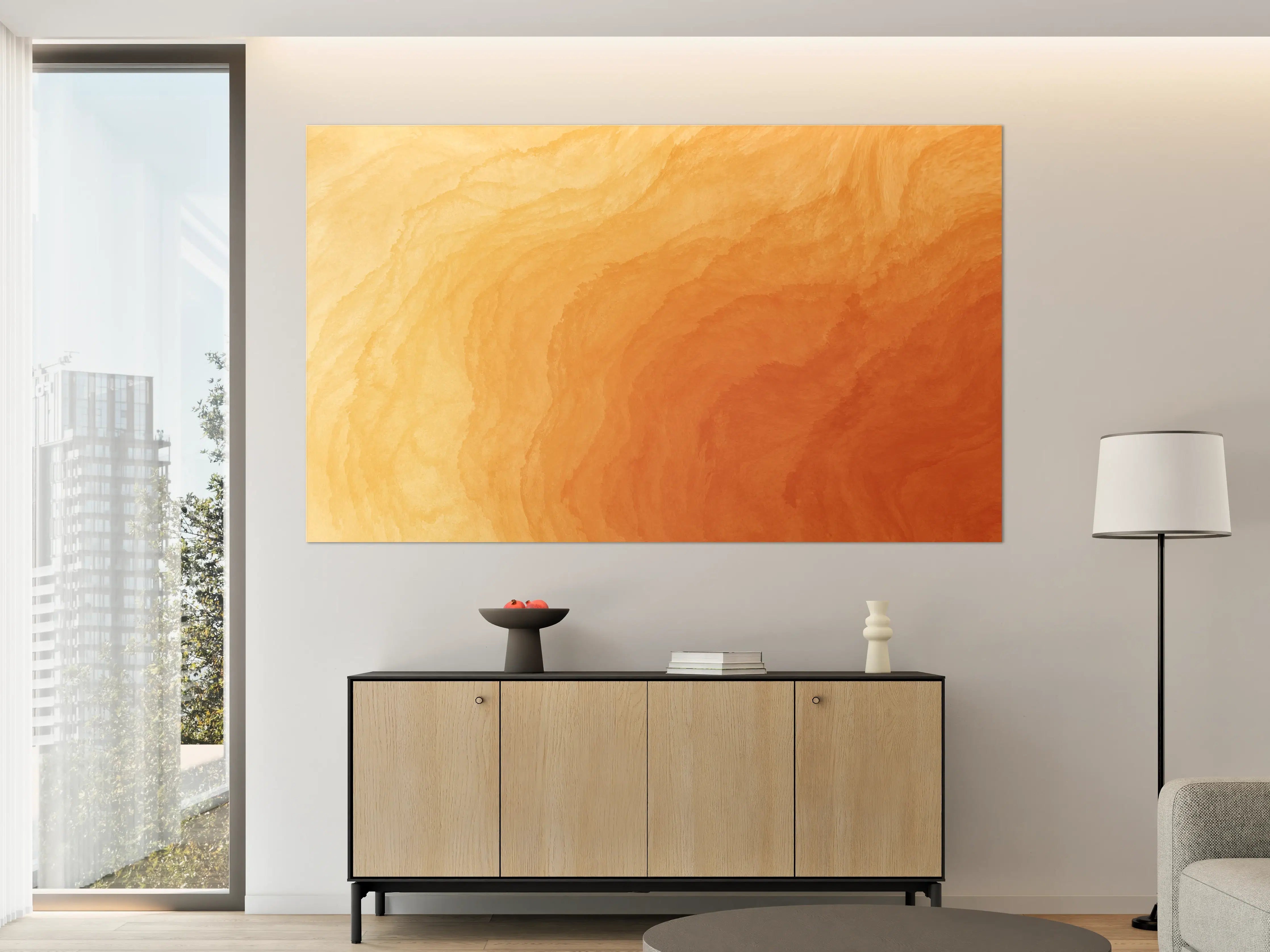 Große Wandbilder - Abstrakte Kunst - Aquarell