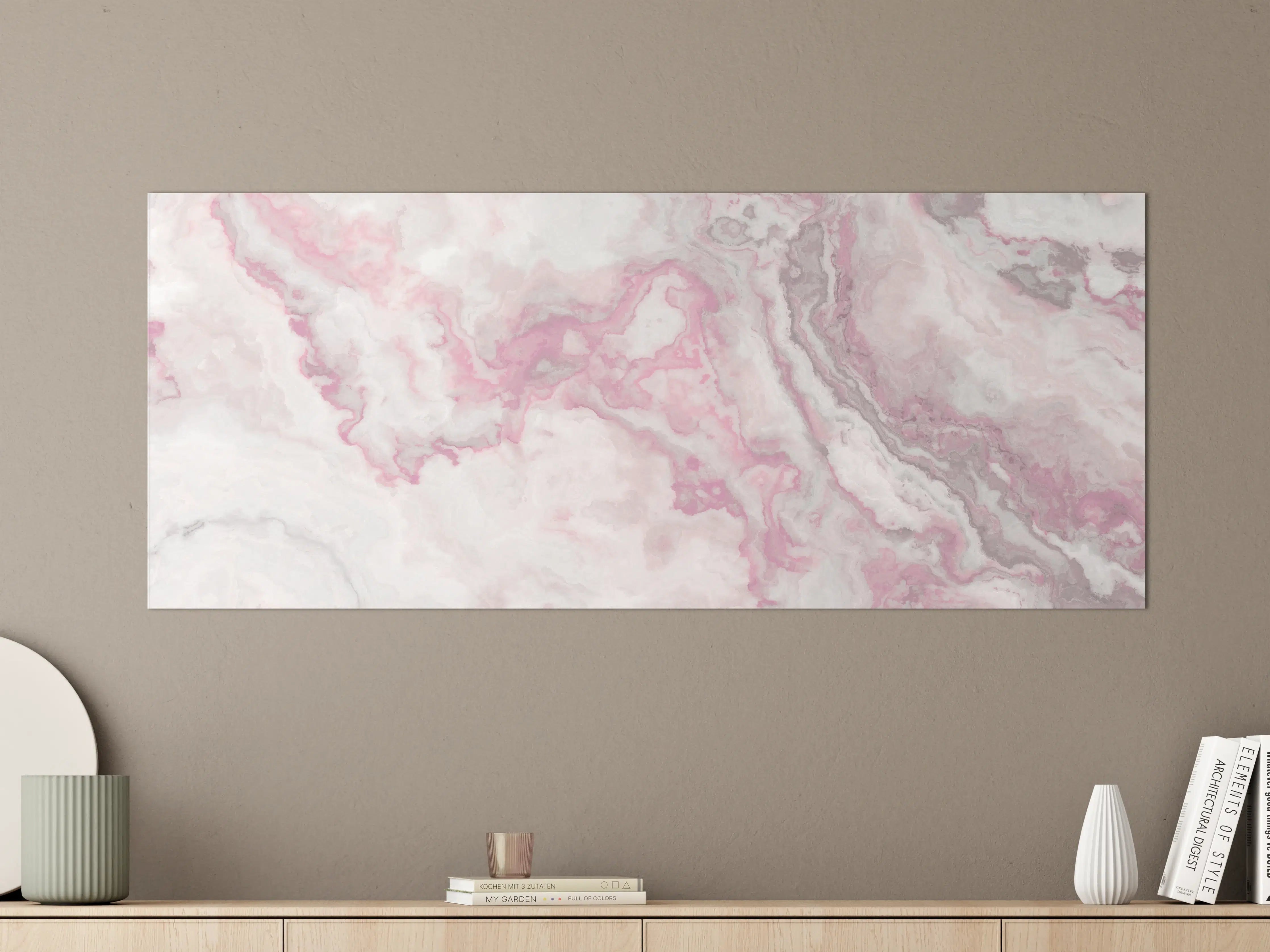 Große Wandbilder - Abstrakte Marmor Struktur - Aquarelldarstellung