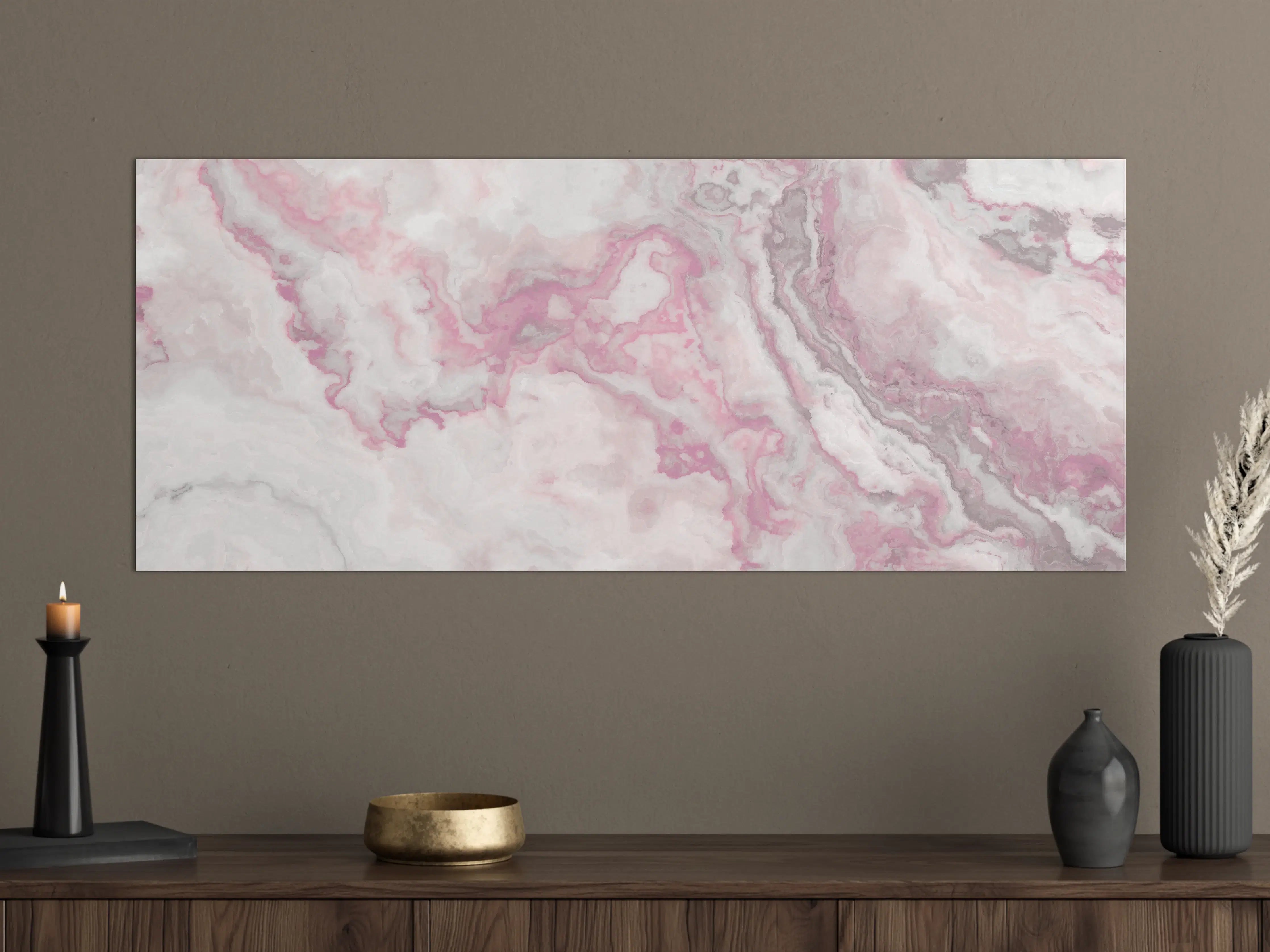 Große Wandbilder - Abstrakte Marmor Struktur - Aquarelldarstellung