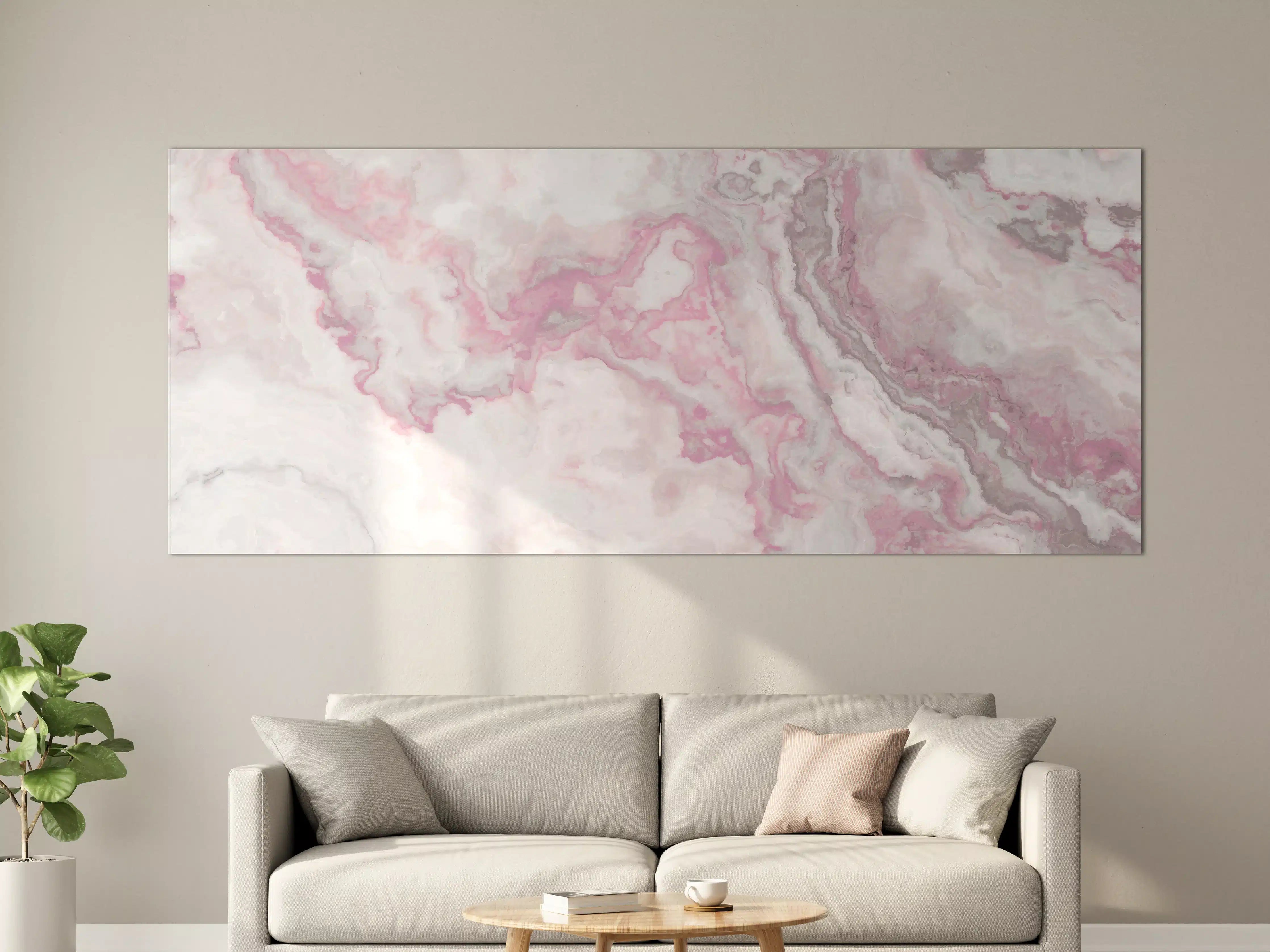 Große Wandbilder - Abstrakte Marmor Struktur - Aquarelldarstellung