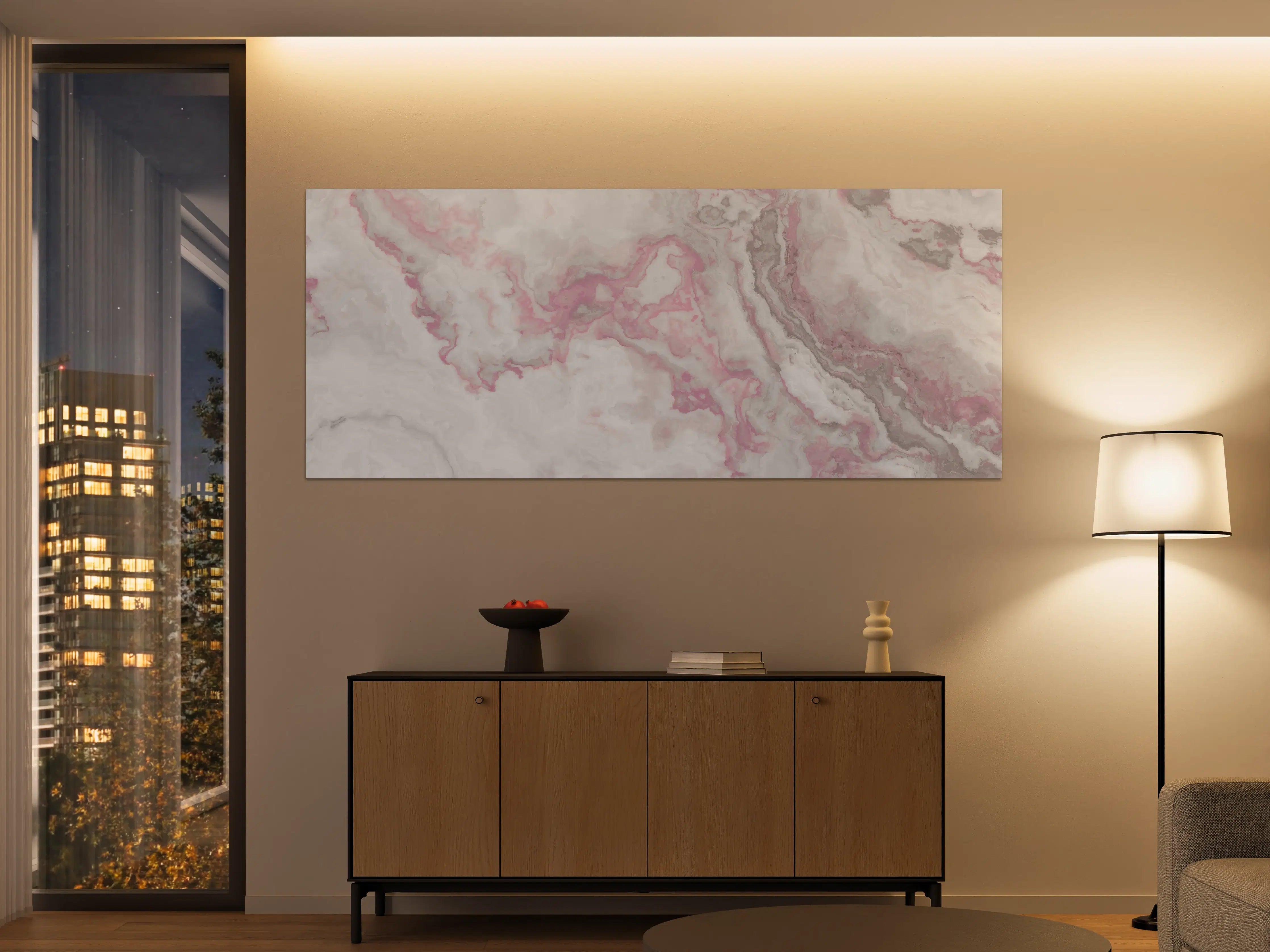 Große Wandbilder - Abstrakte Marmor Struktur - Aquarelldarstellung