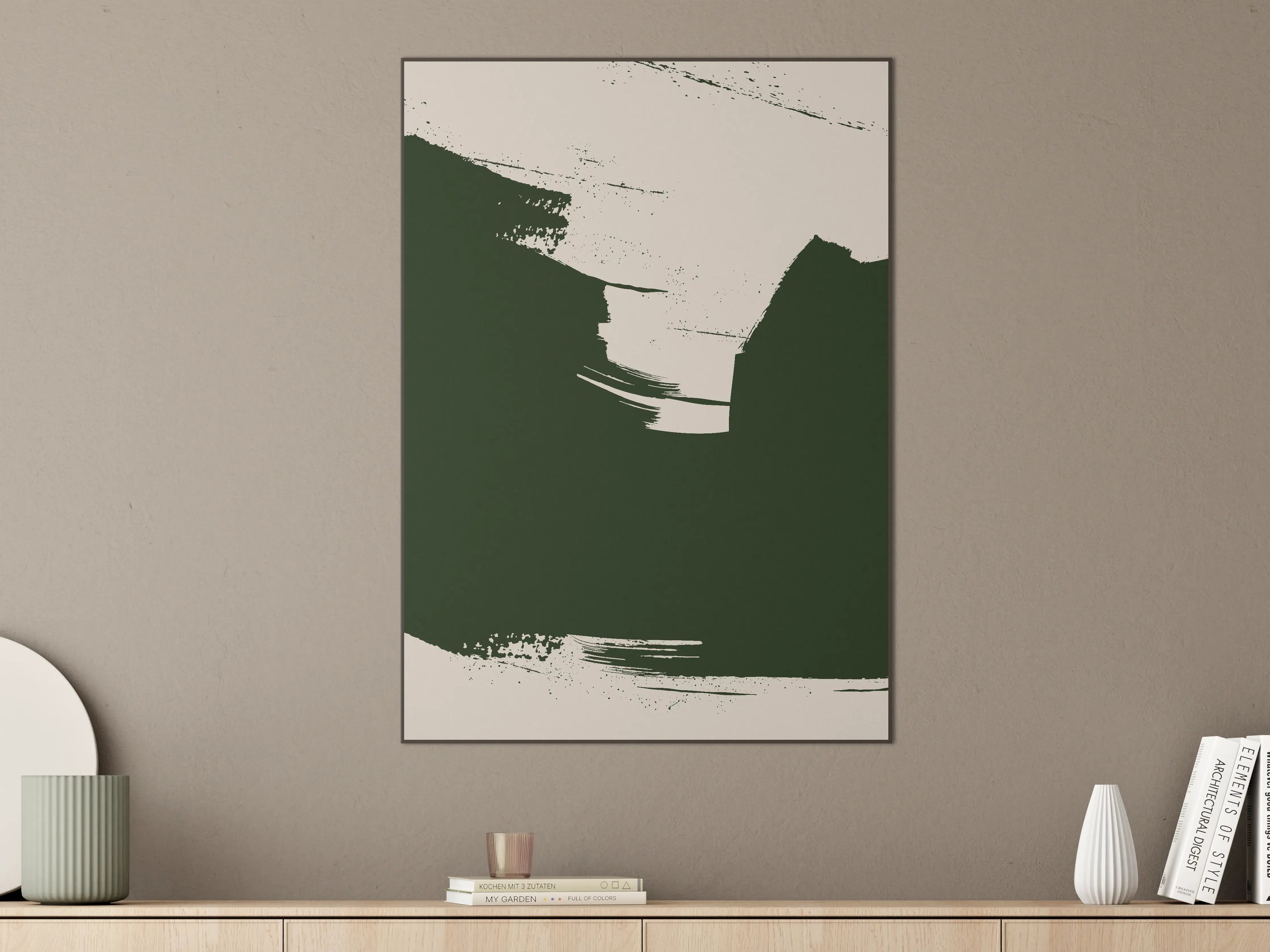 Große Wandbilder - Abstrakte Schwarz-Weiß-Designs in moderner Kunst