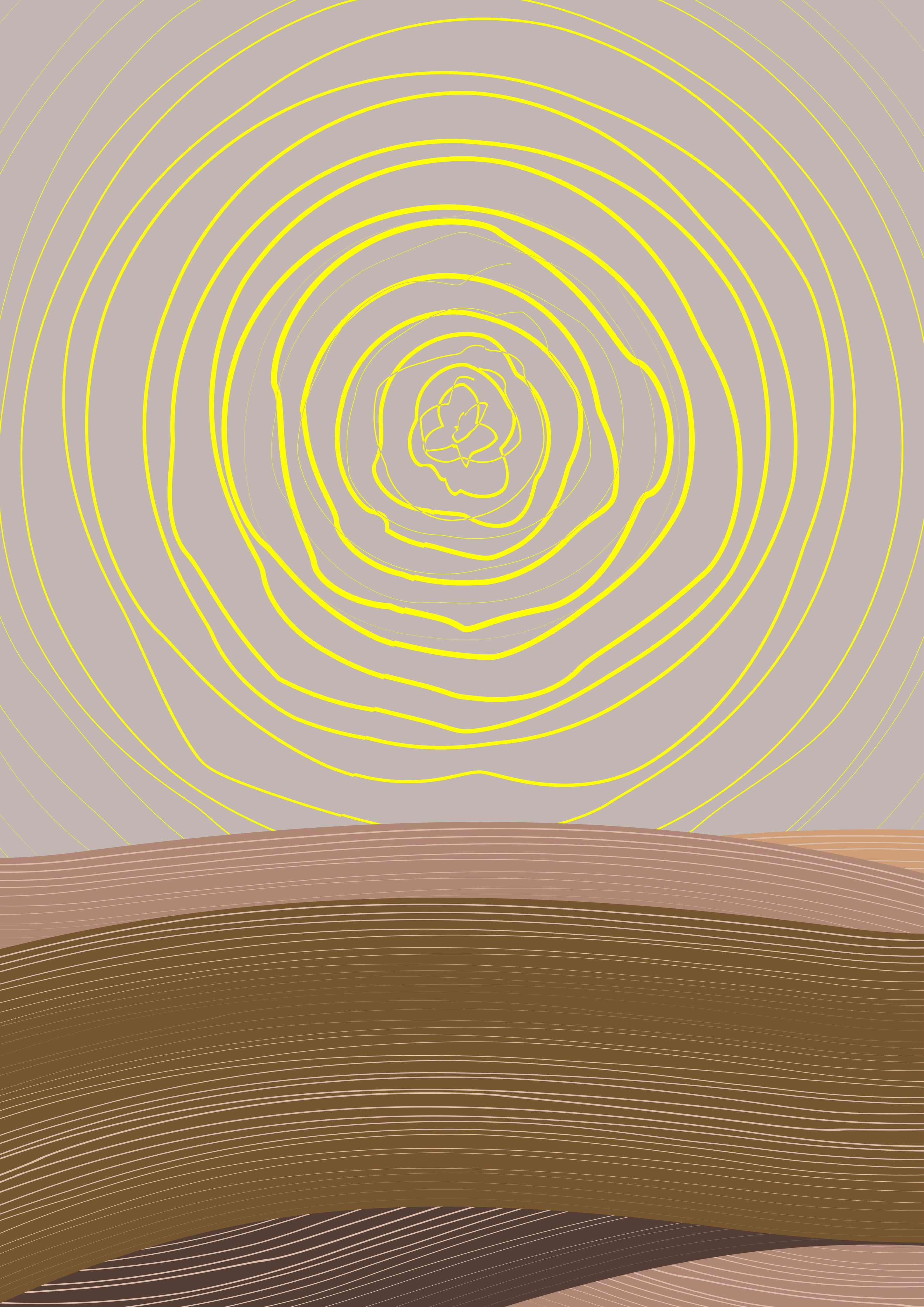Große Wandbilder-Abstrakte Sonnenspirale