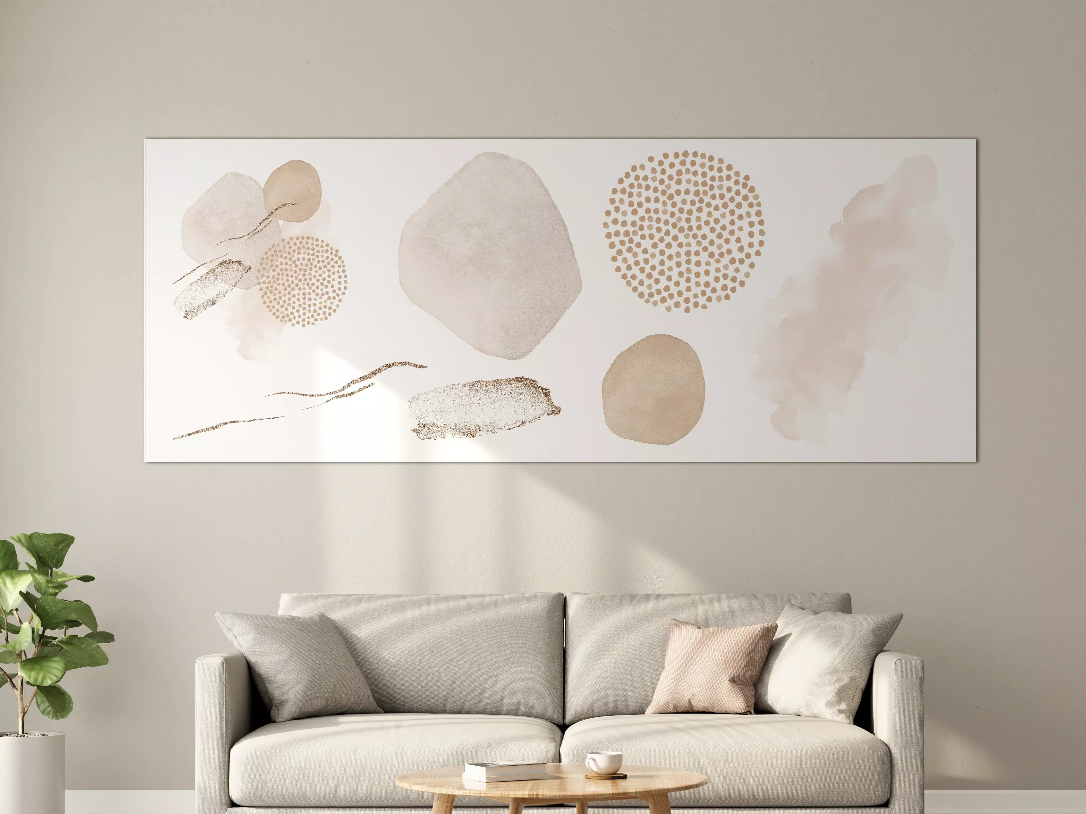Große Wandbilder - Abstrakte blush Elemente