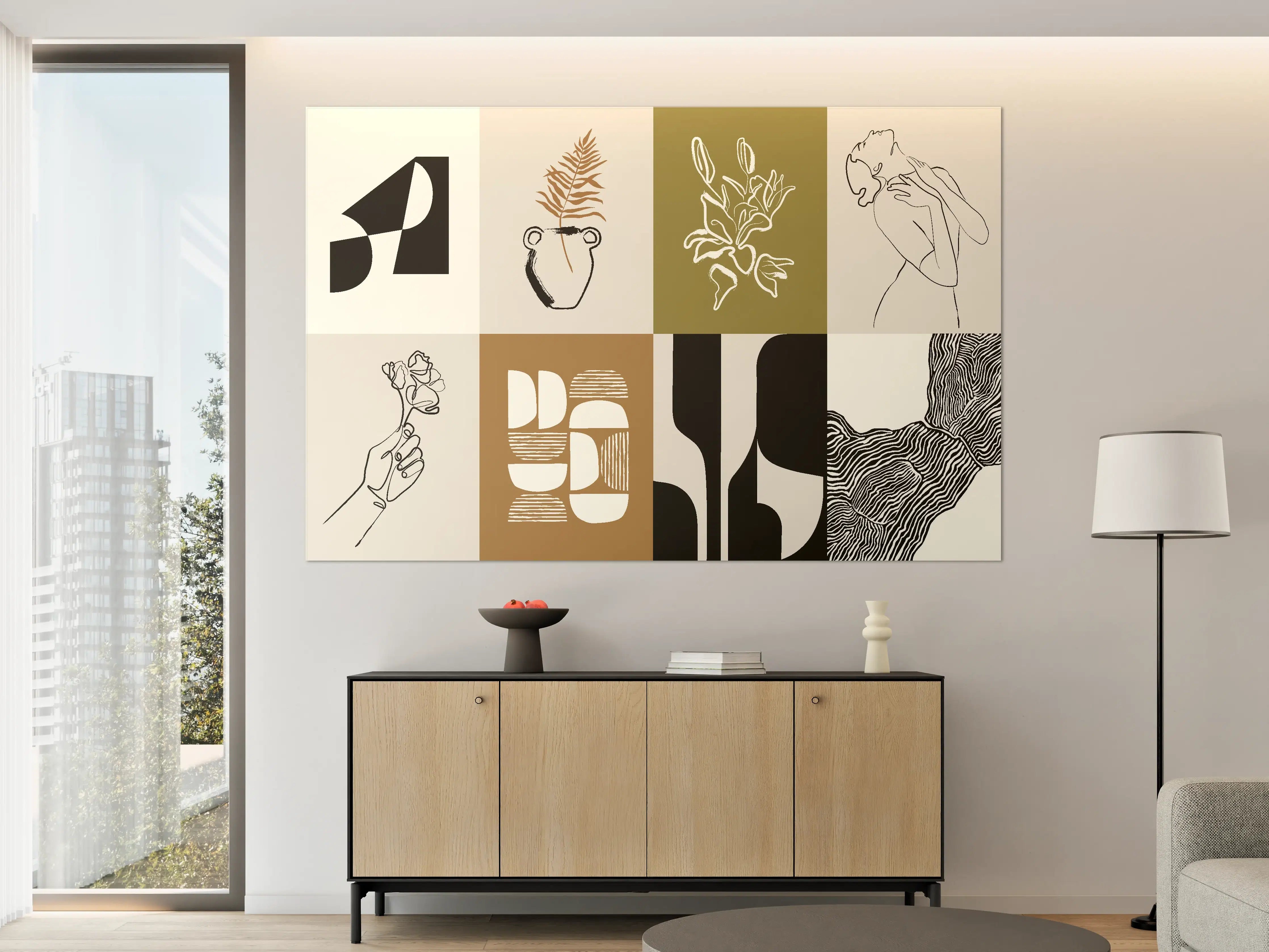 Große Wandbilder - Abstrakte minimalistische Kunstwerke