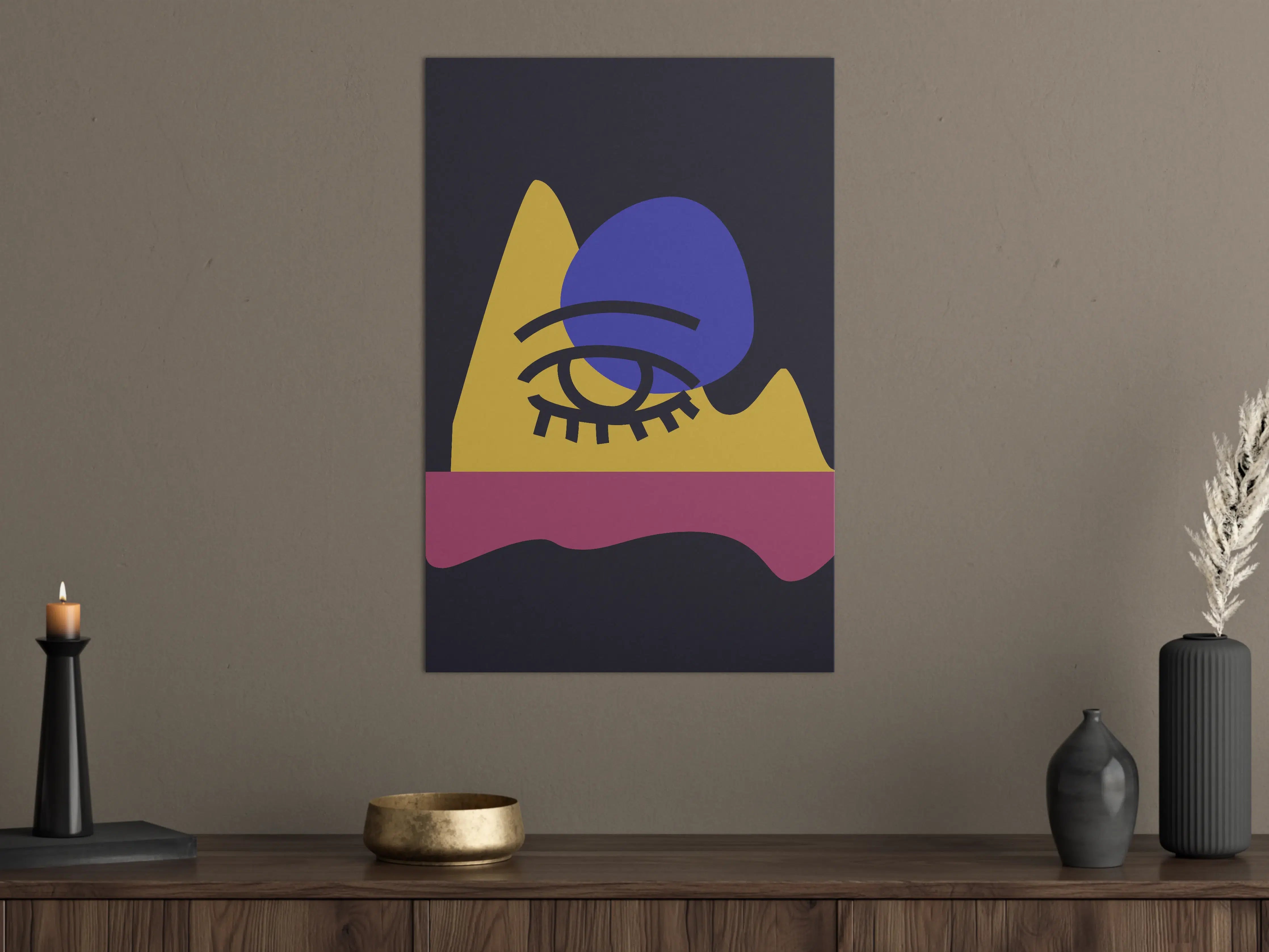 Große Wandbilder - Abstrakte moderne Kunst mit geometrischen Formen
