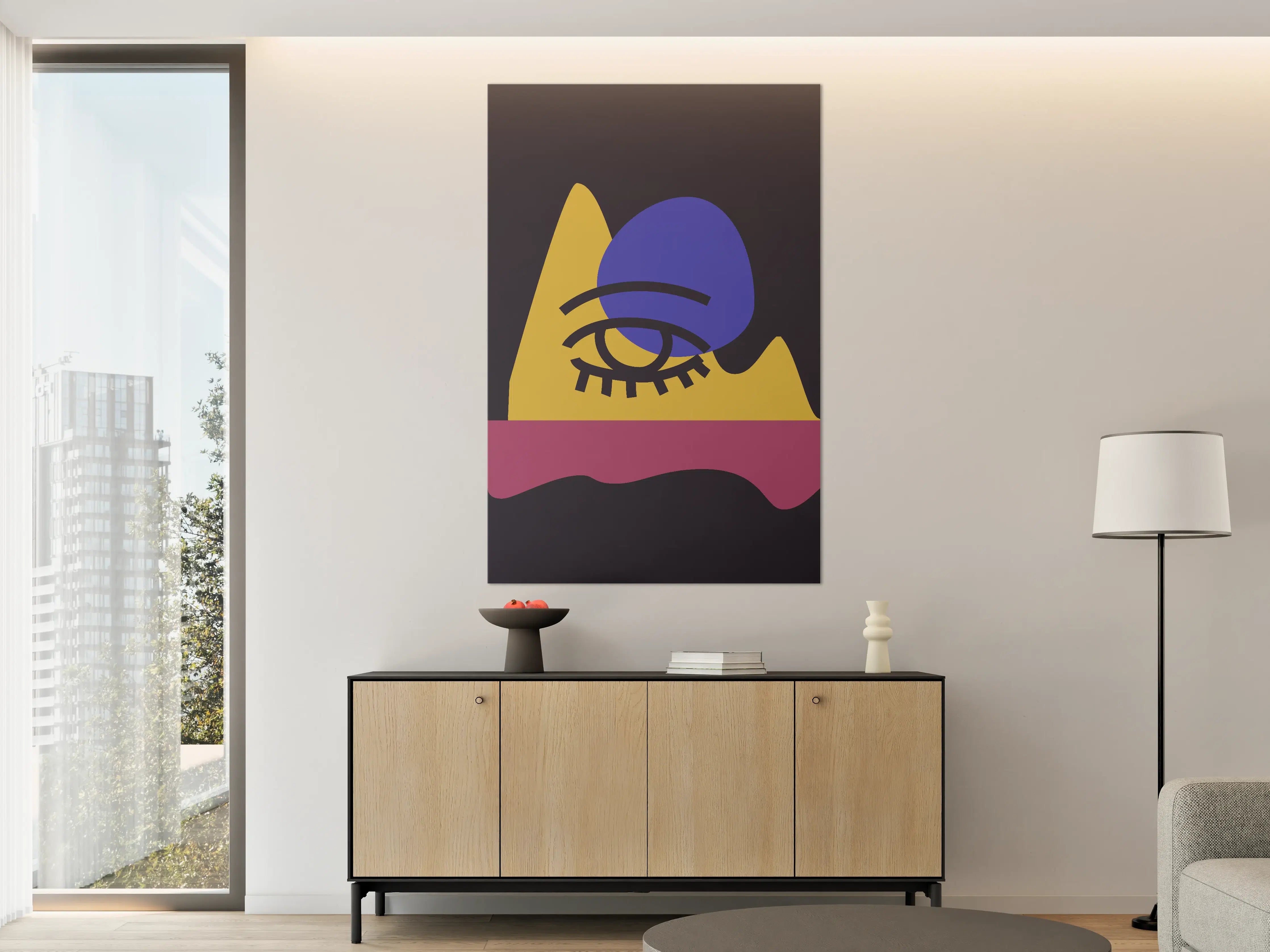 Große Wandbilder - Abstrakte moderne Kunst mit geometrischen Formen