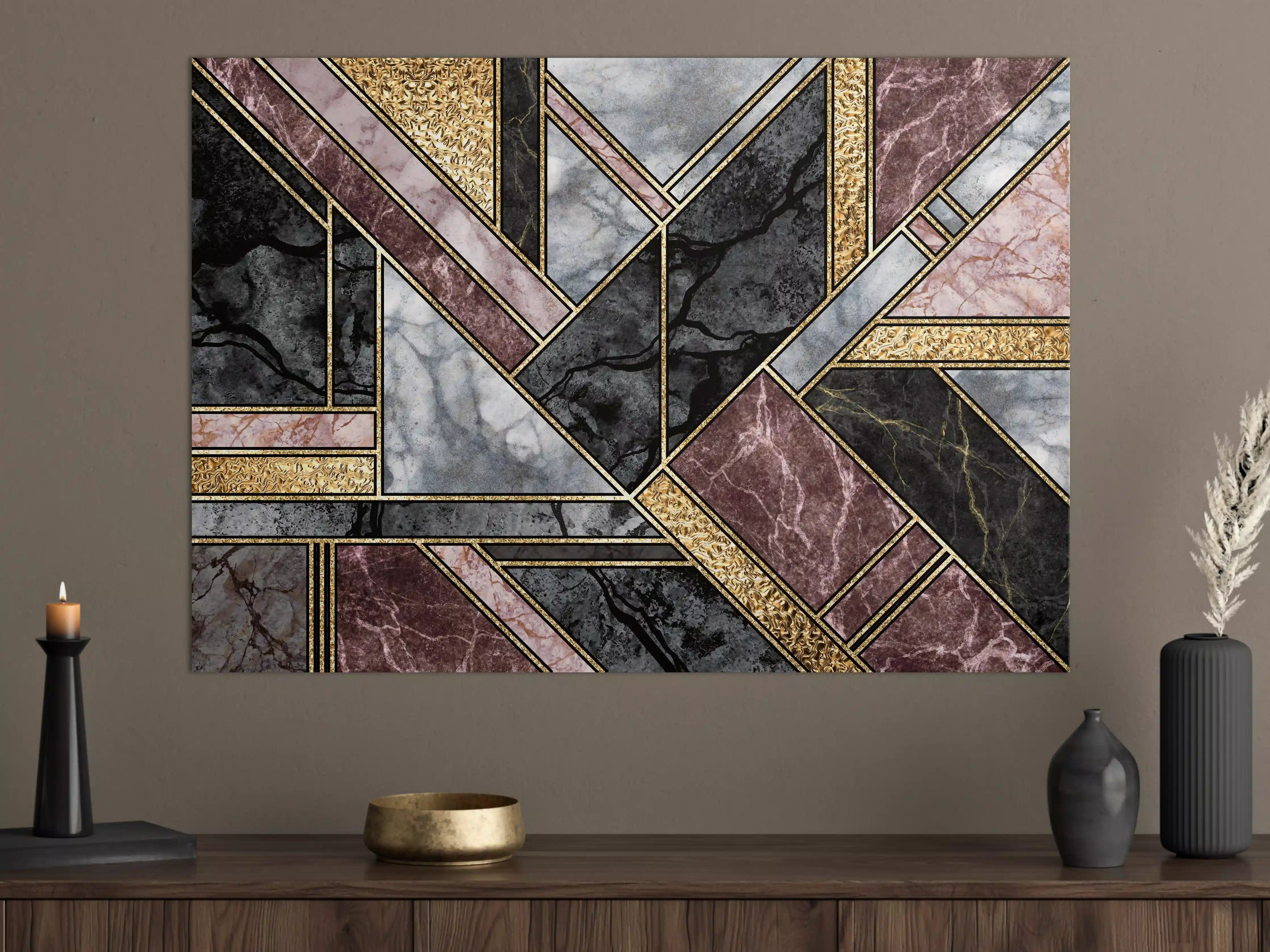 Große Wandbilder - Abstrakter Marmor Mosaik Hintergrund