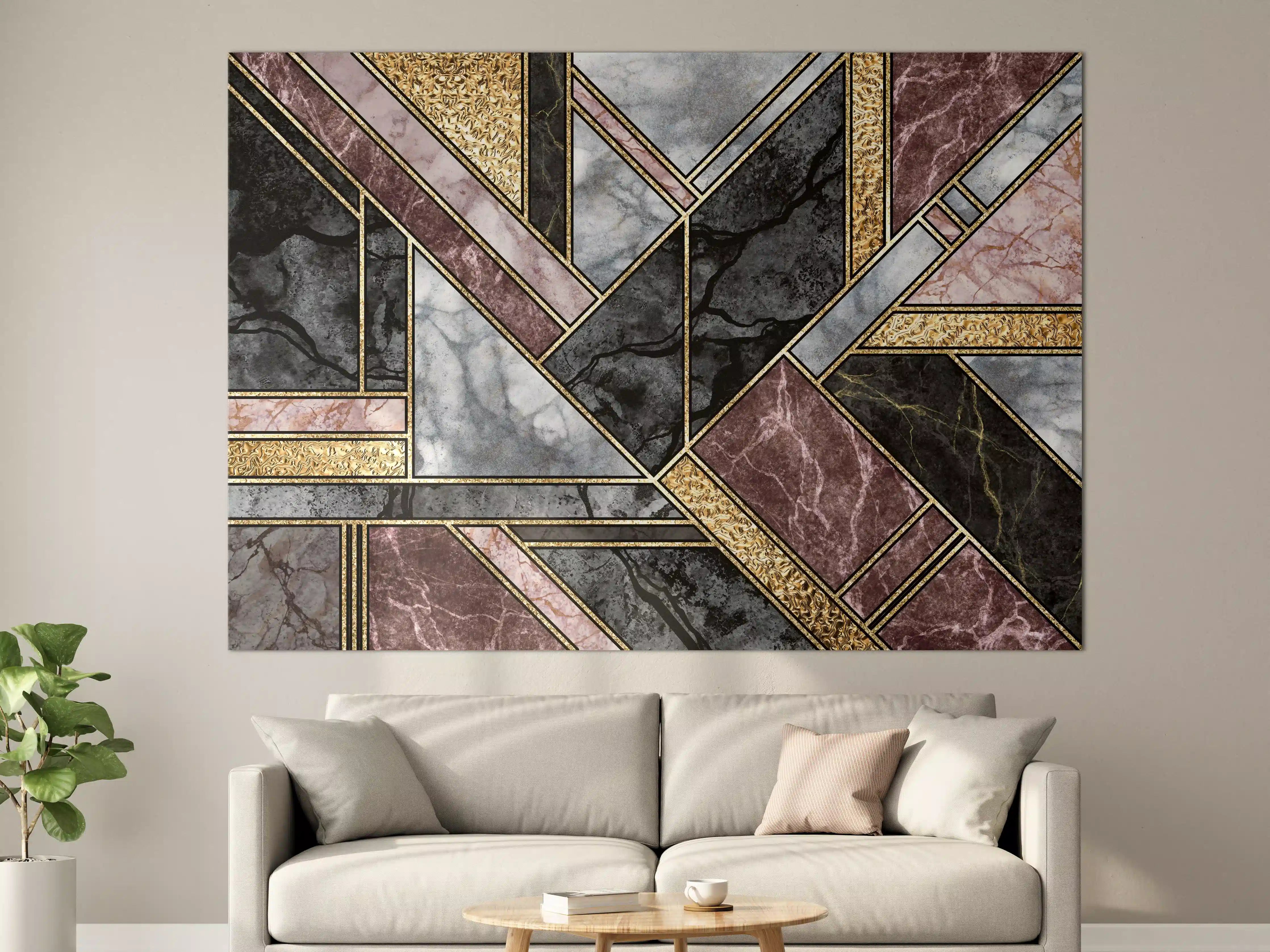 Große Wandbilder - Abstrakter Marmor Mosaik Hintergrund