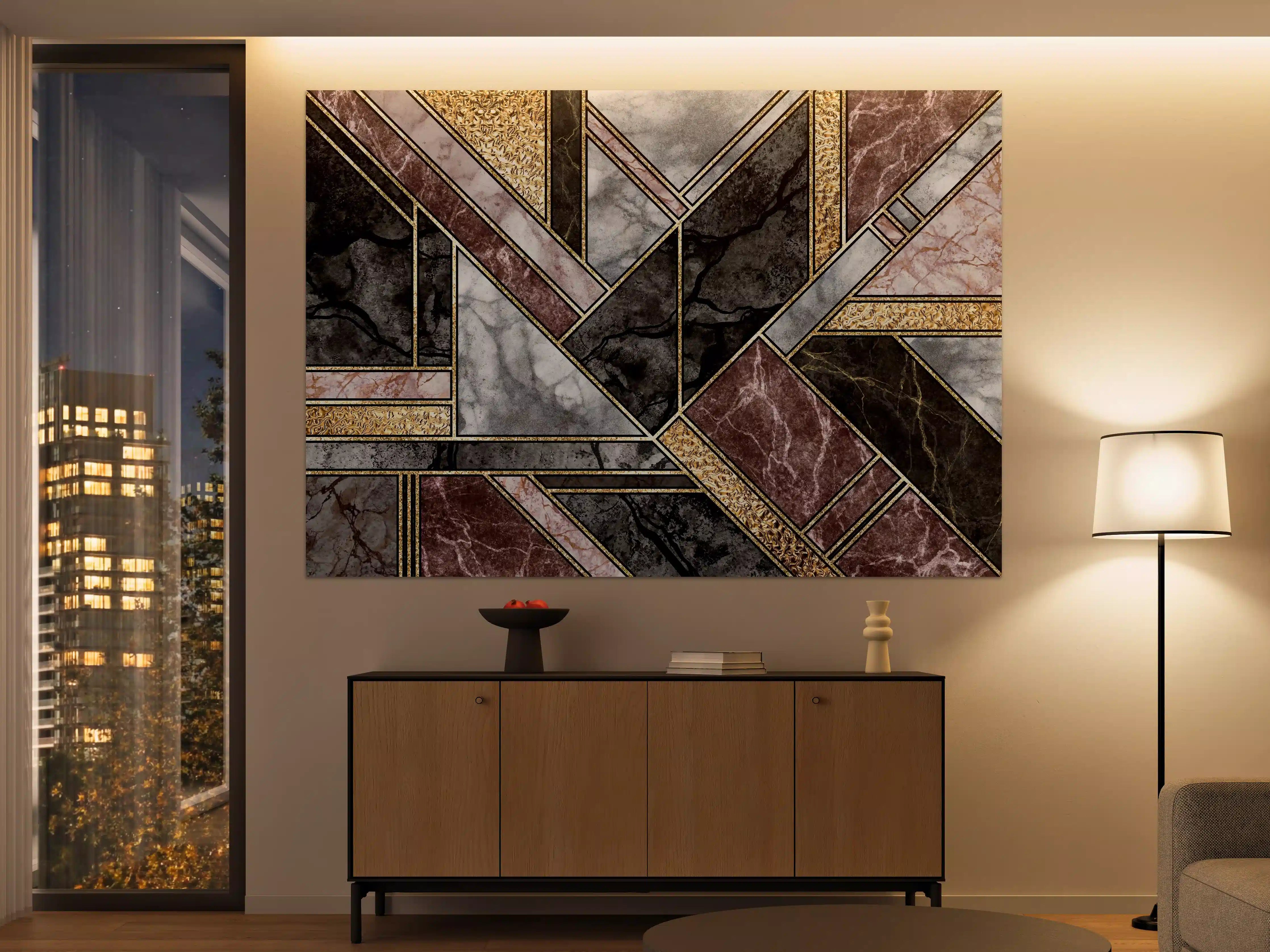 Große Wandbilder - Abstrakter Marmor Mosaik Hintergrund