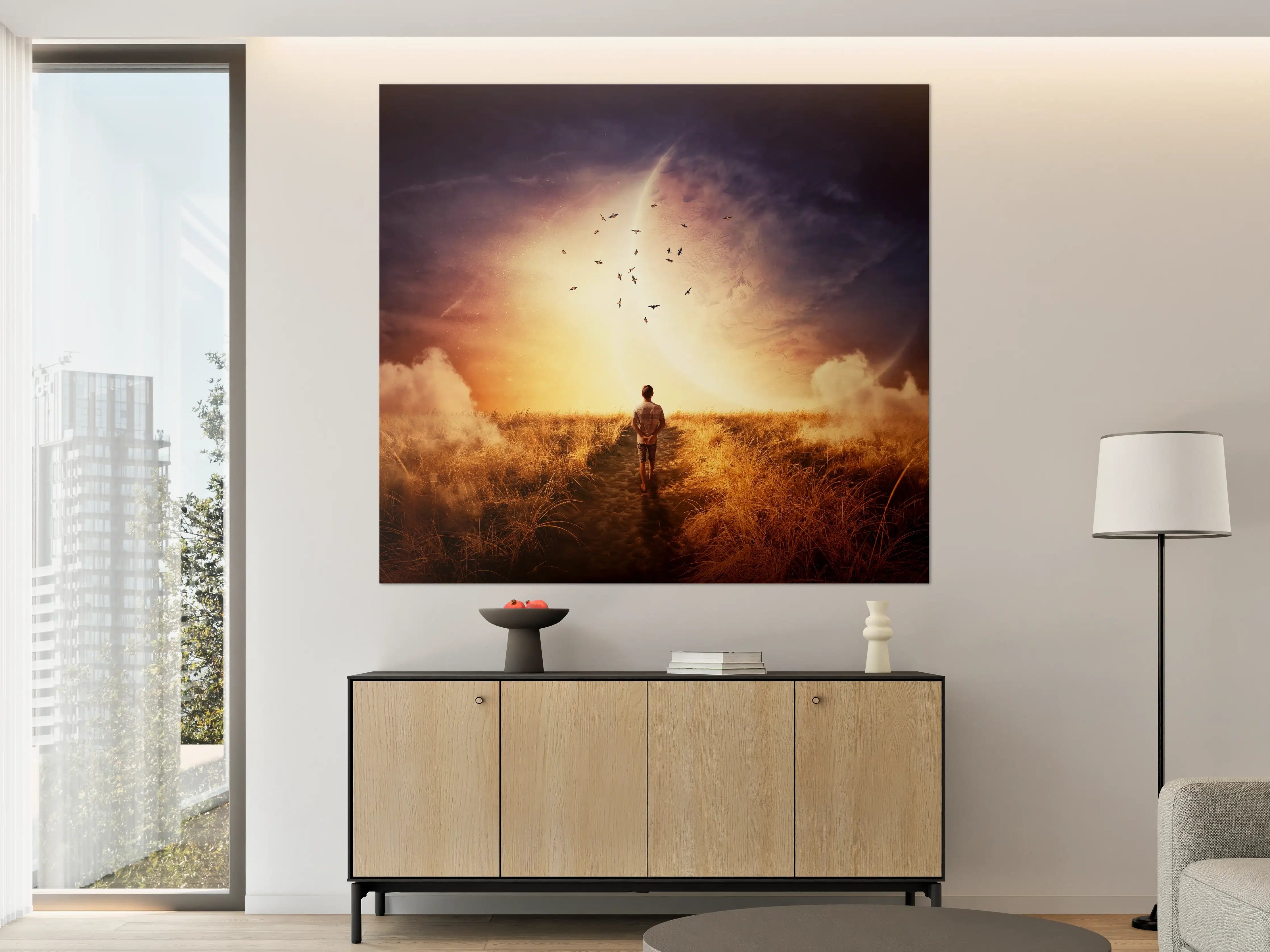 Große Wandbilder - Abstrakter kosmischer Ausblick