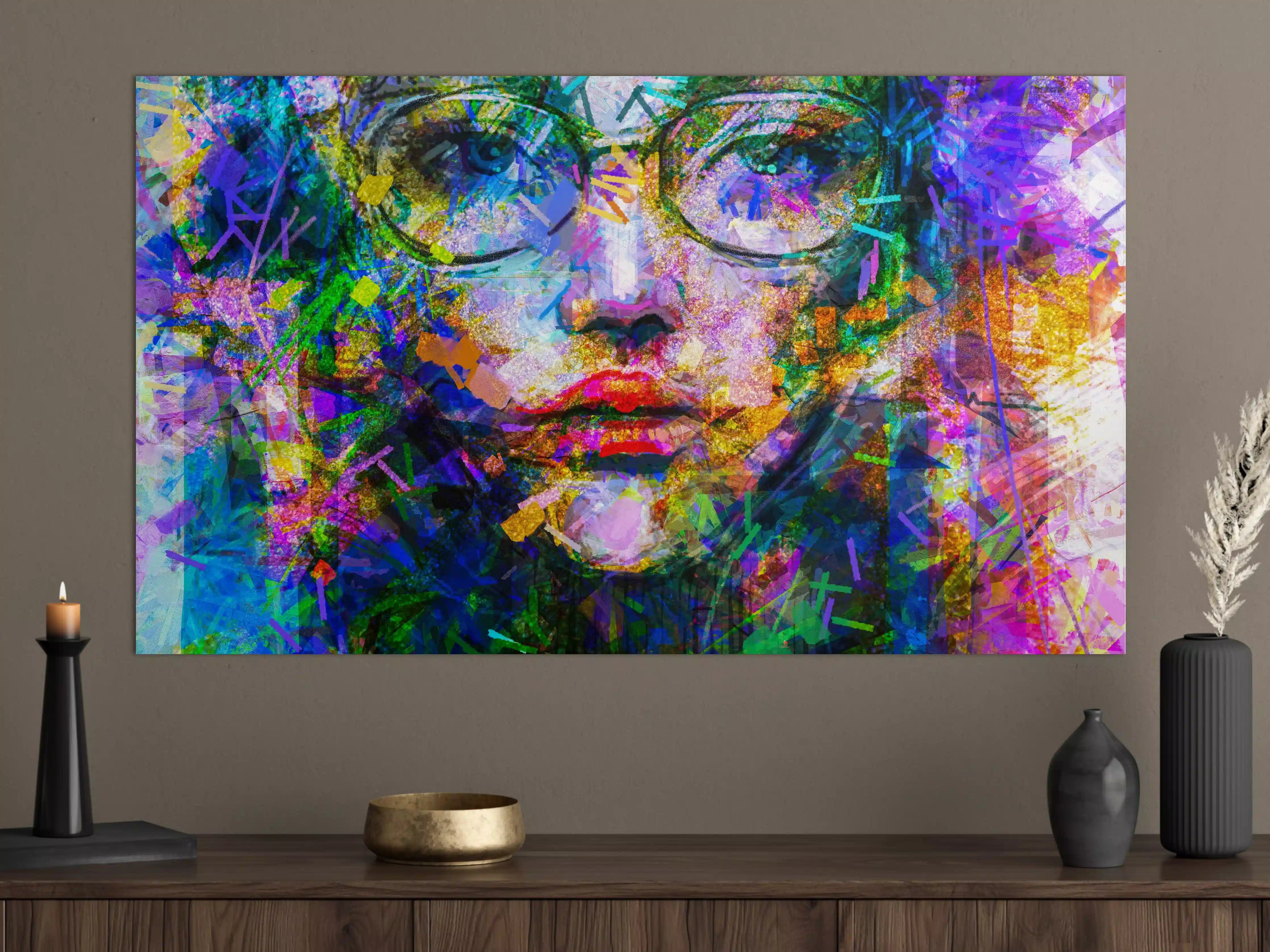 Große Wandbilder - Abstraktes Acryl- und Ölfarben Kunstgemälde
