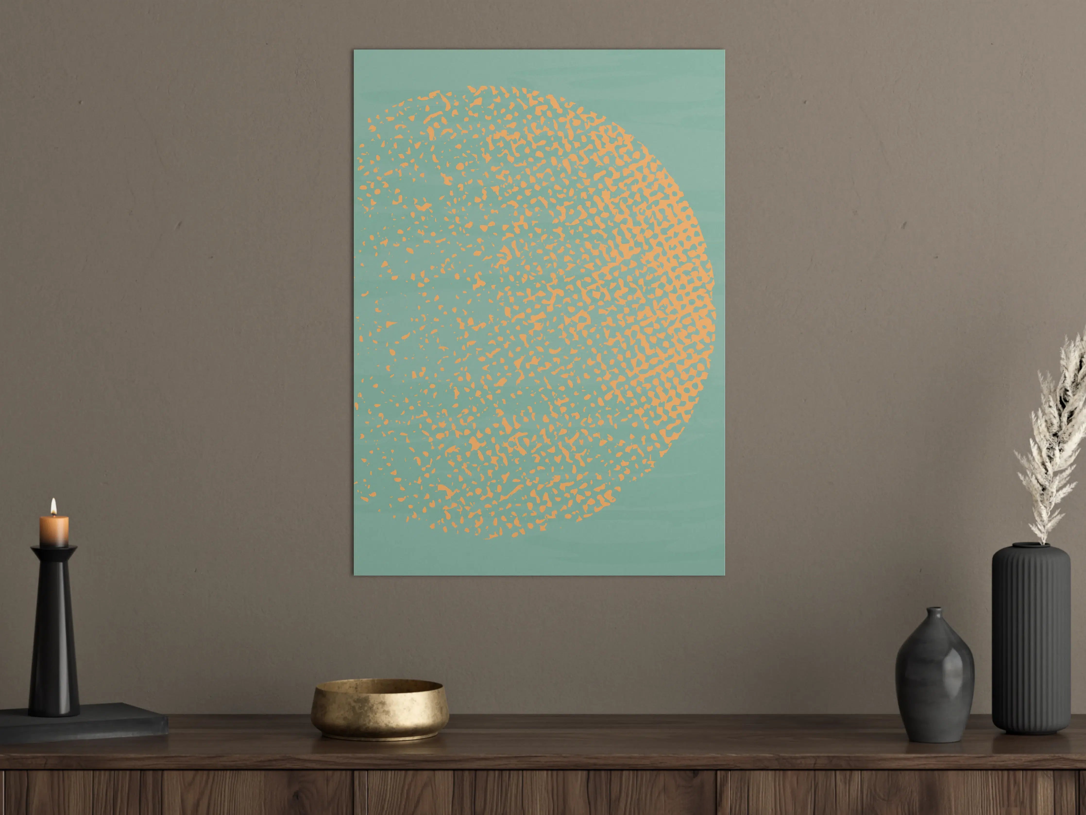 Große Wandbilder - Abstraktes Geometrisches Muster in Pastelltönen