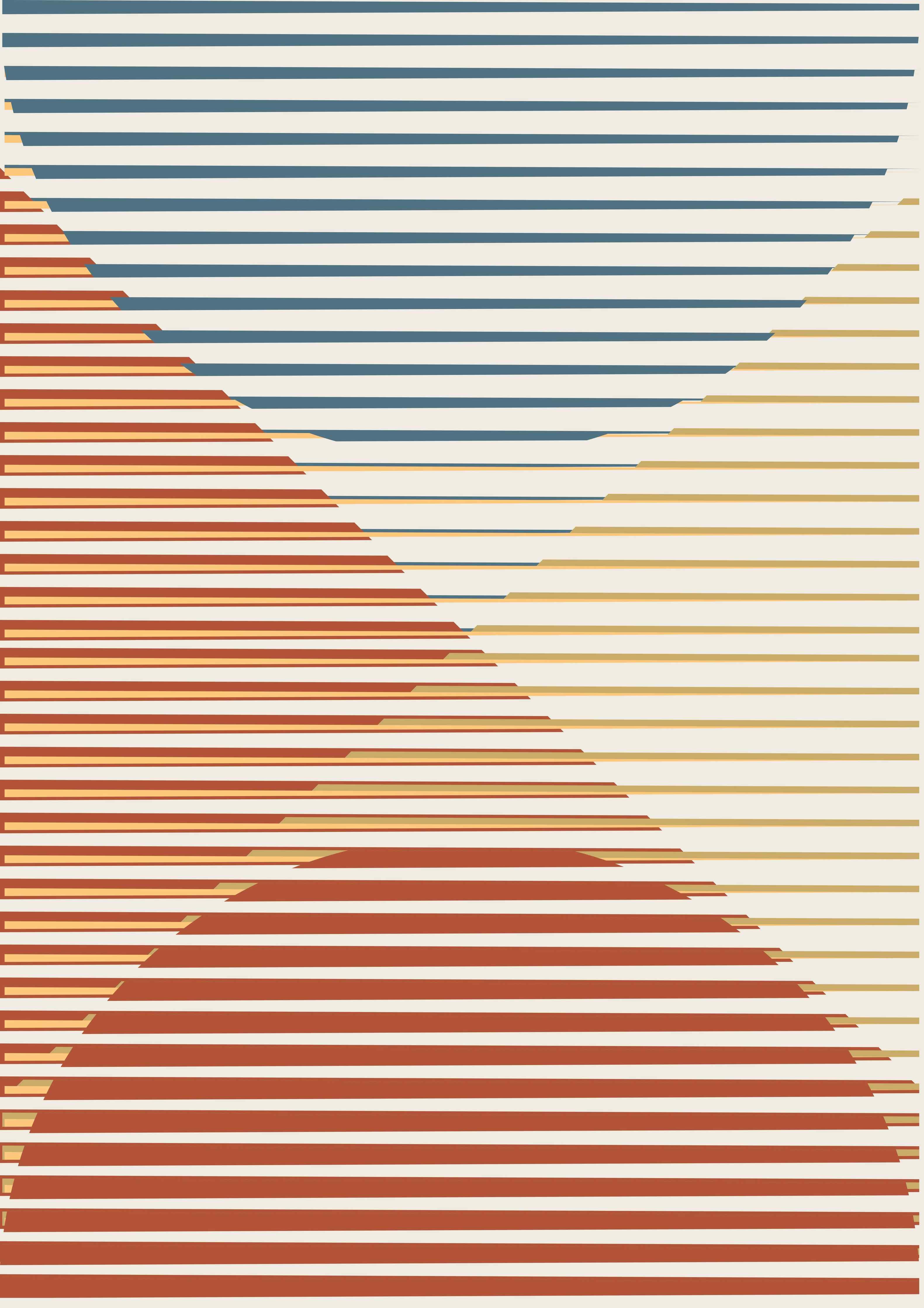 Große Wandbilder-Abstraktes Linienmuster in warmen Tönen
