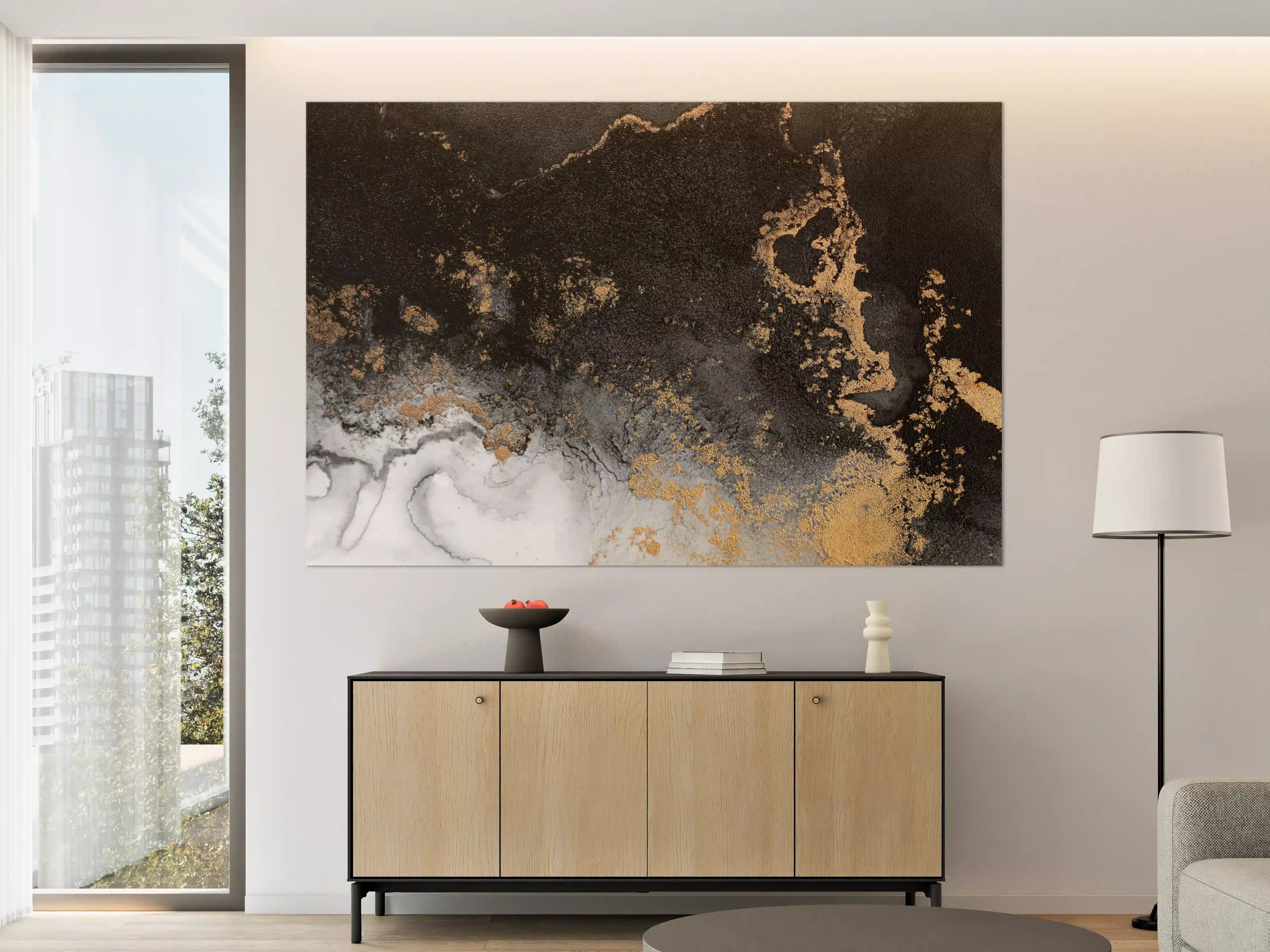 Große Wandbilder - Abstraktes Marmor Design - Flüssigkunst