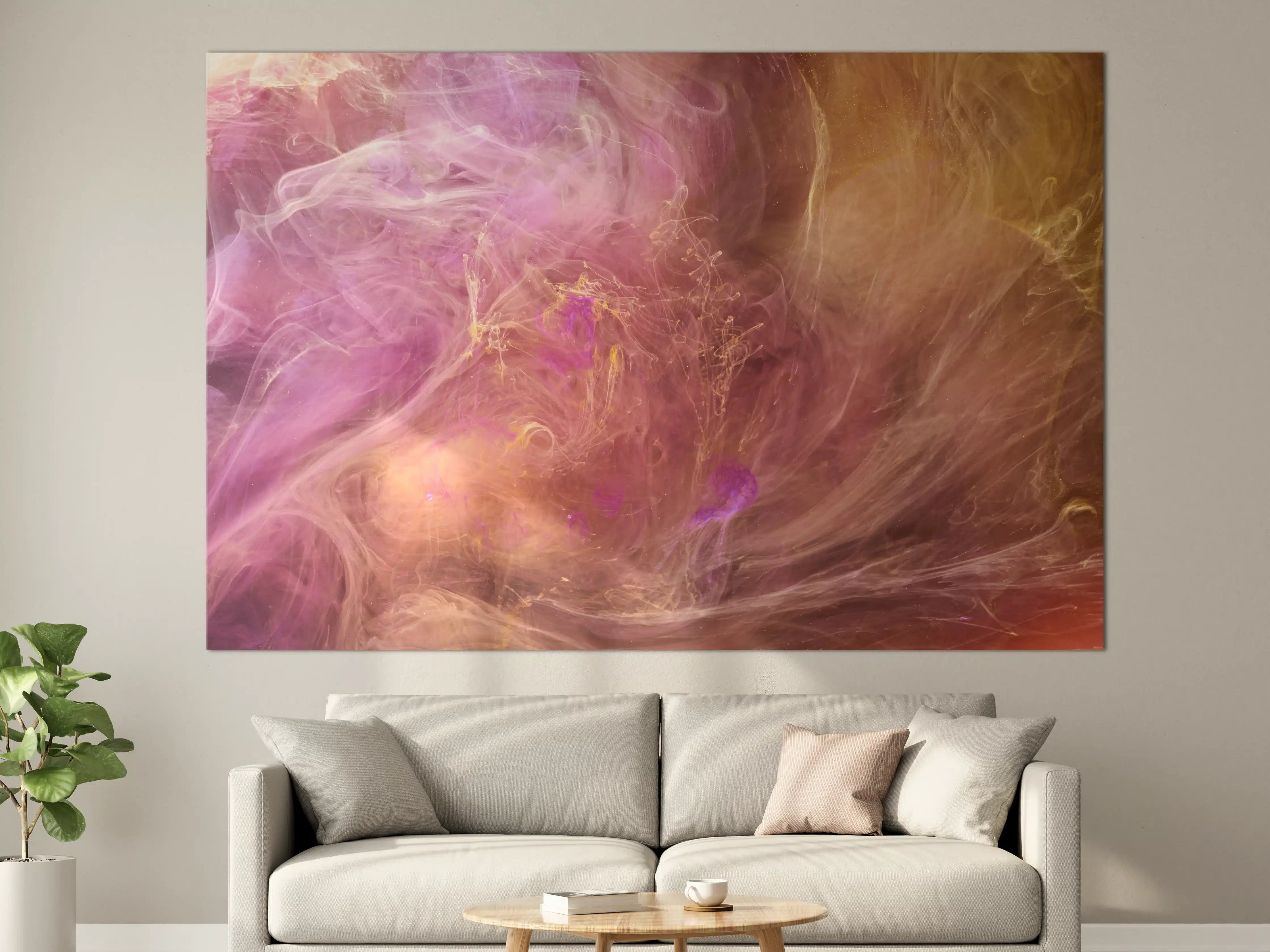 Große Wandbilder - Abstraktes Muster -Flüssigkunst