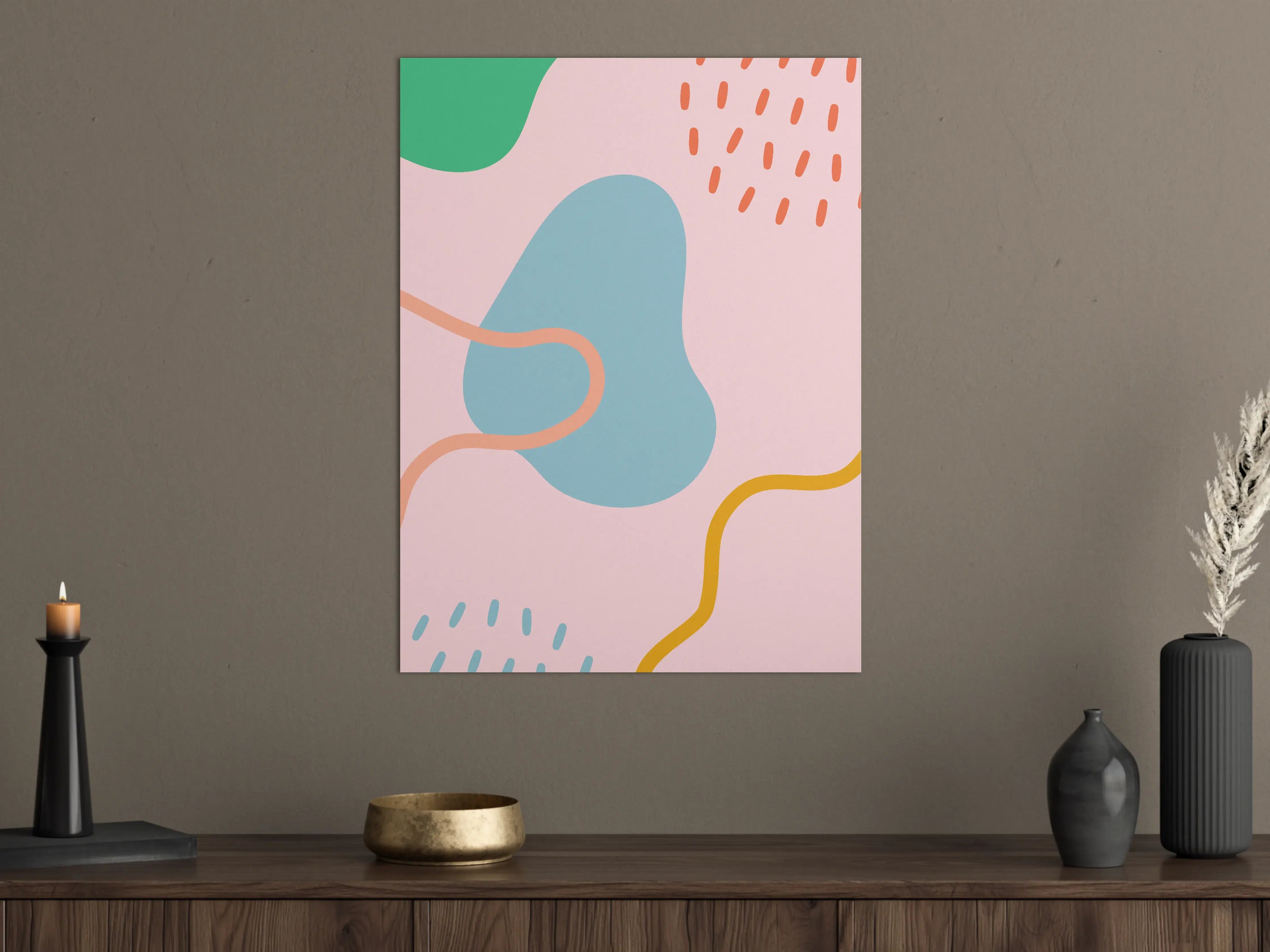 Große Wandbilder - Abstraktes Pastelldesign