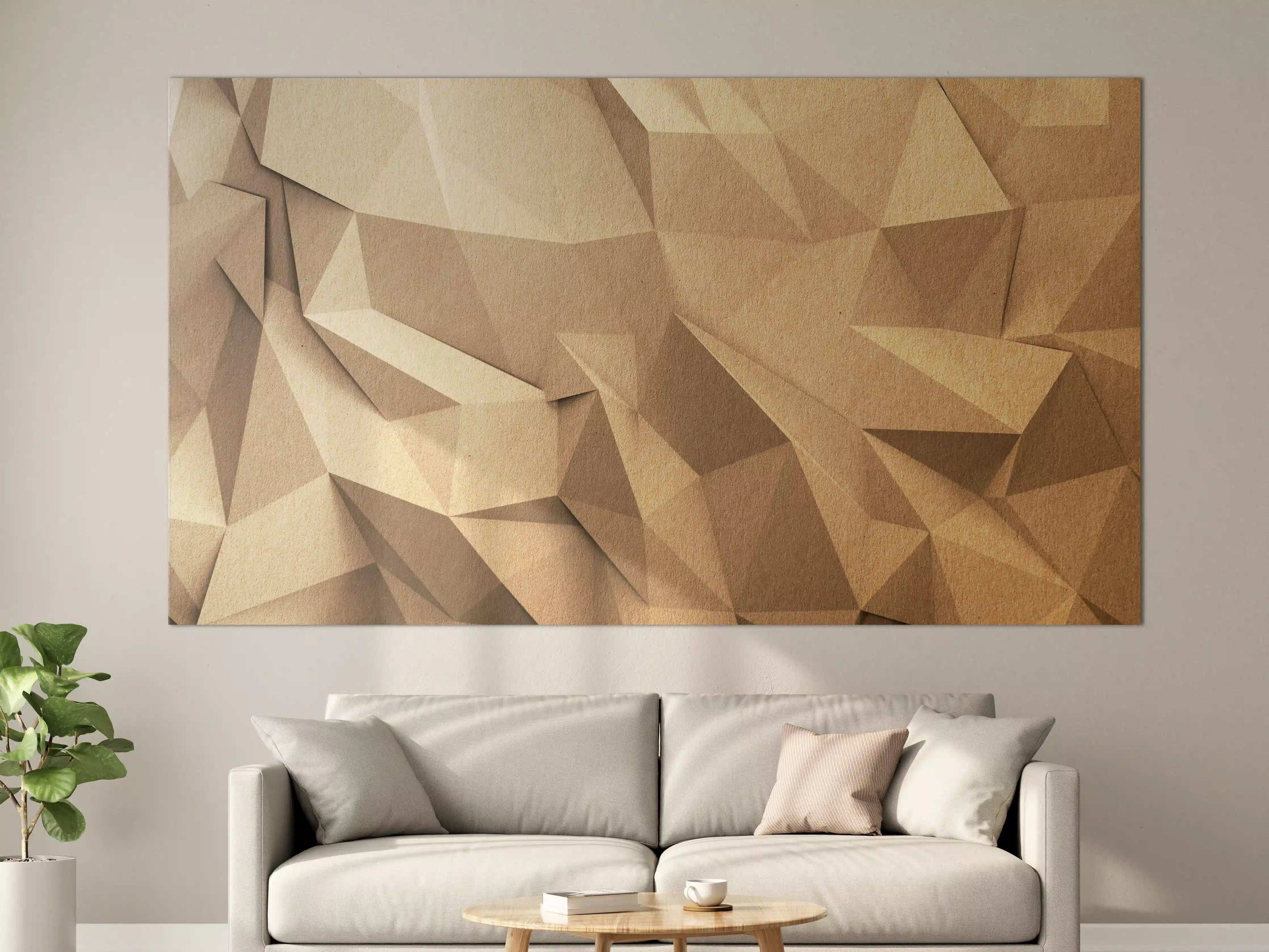Große Wandbilder - Abstraktes Polygon Handwerk