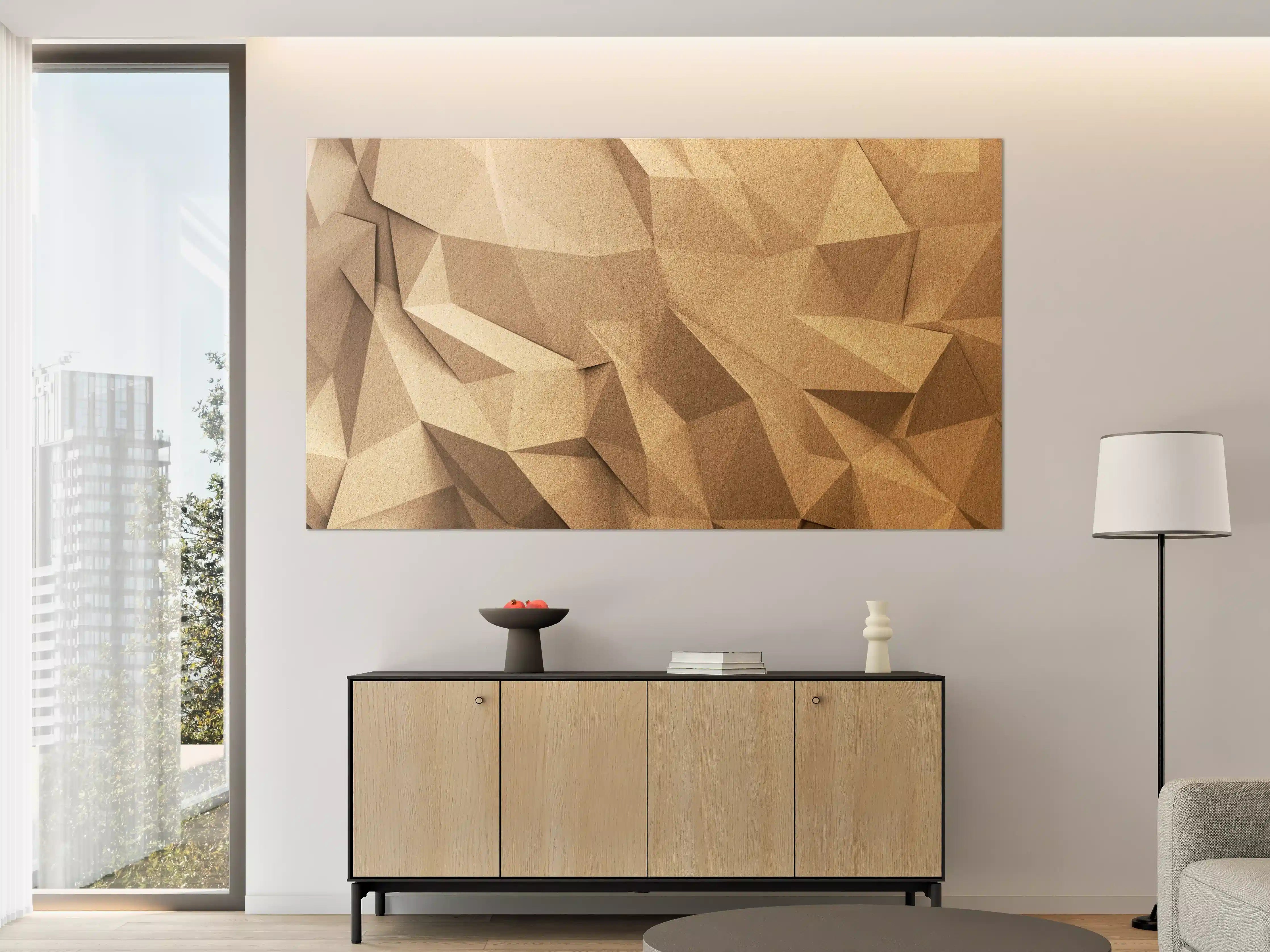 Große Wandbilder - Abstraktes Polygon Handwerk