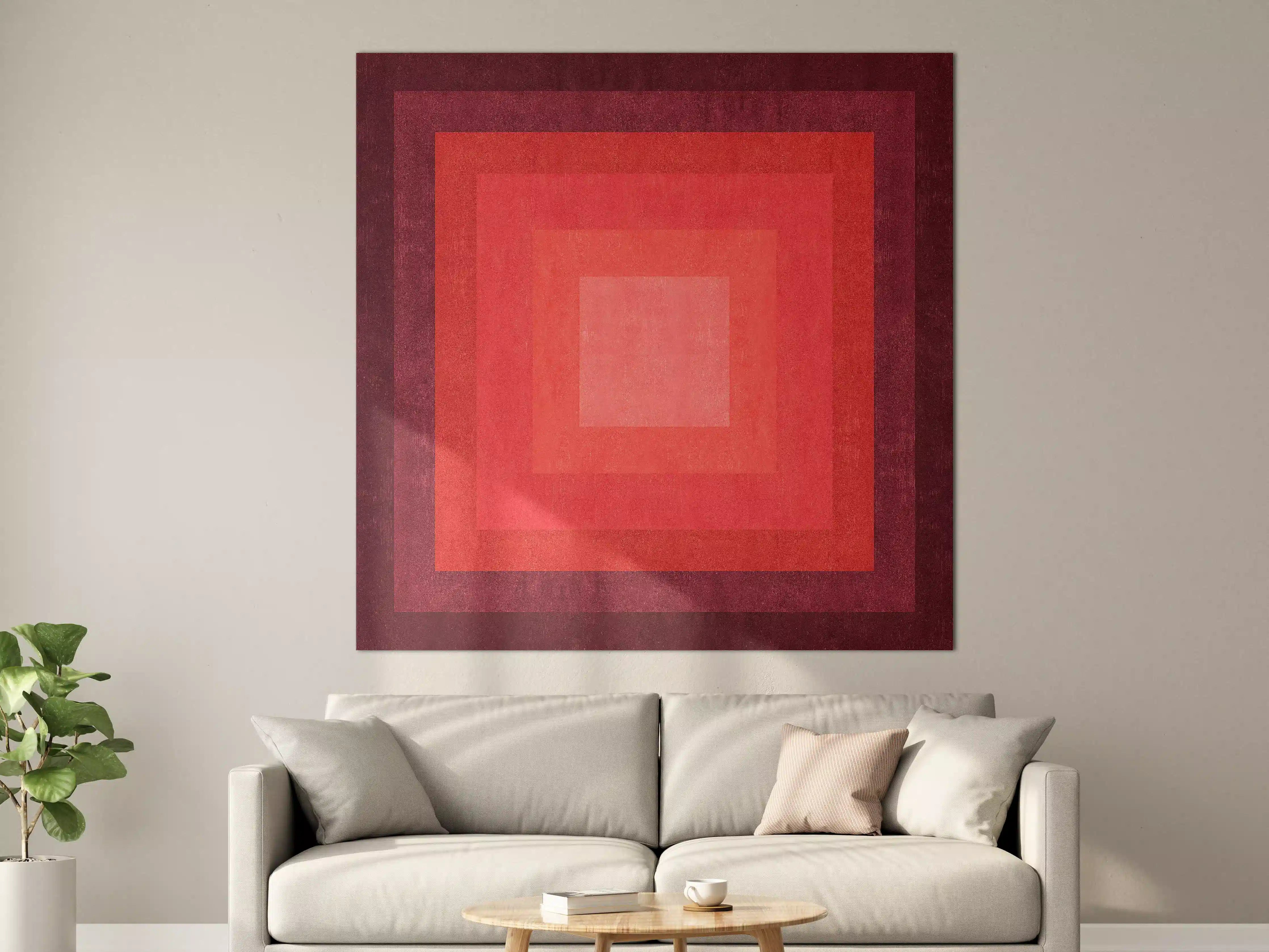 Große Wandbilder - Abstraktes Rot- und Pink-Design