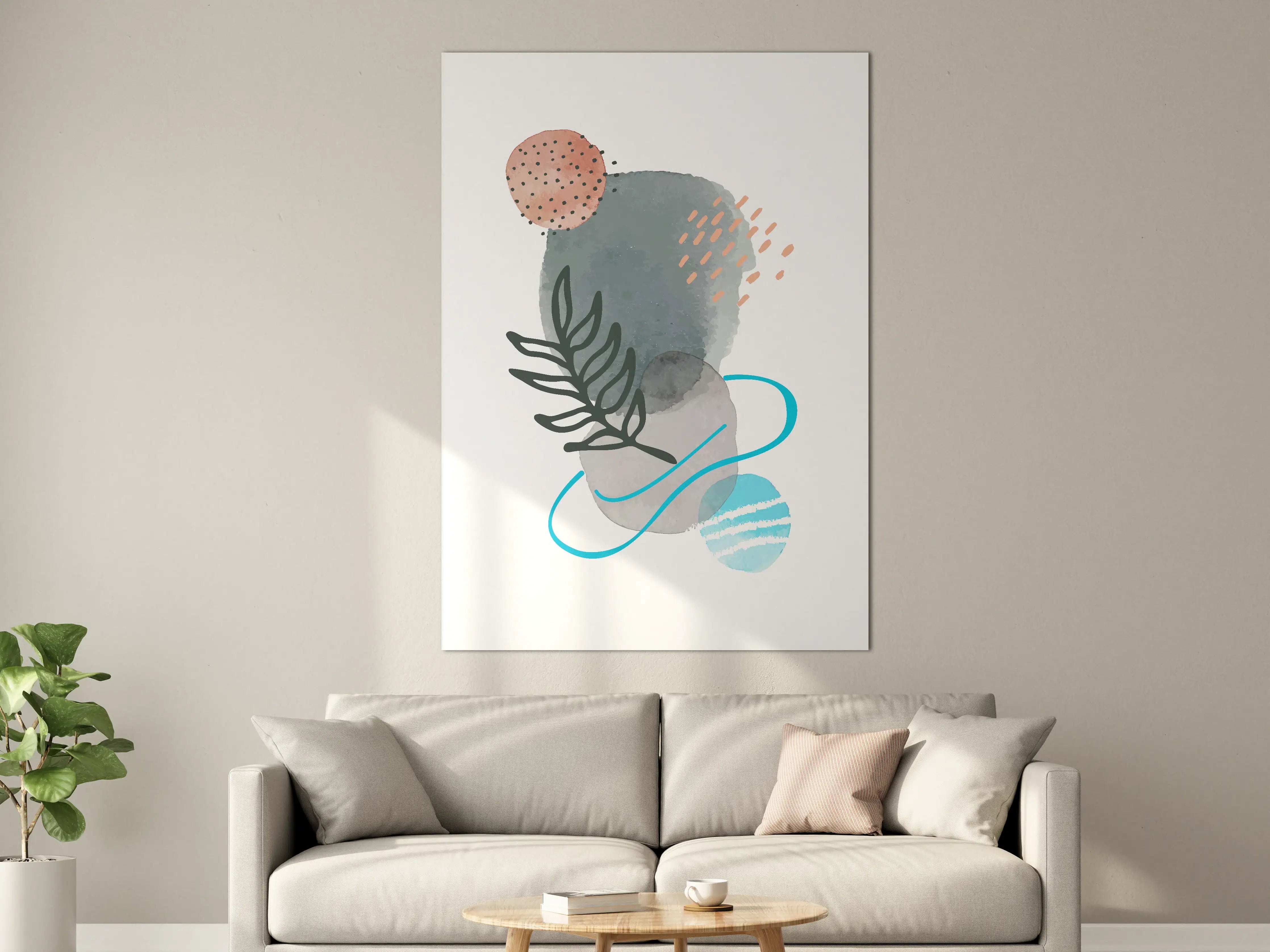 Große Wandbilder - Abstraktes Wasserfarben-Design