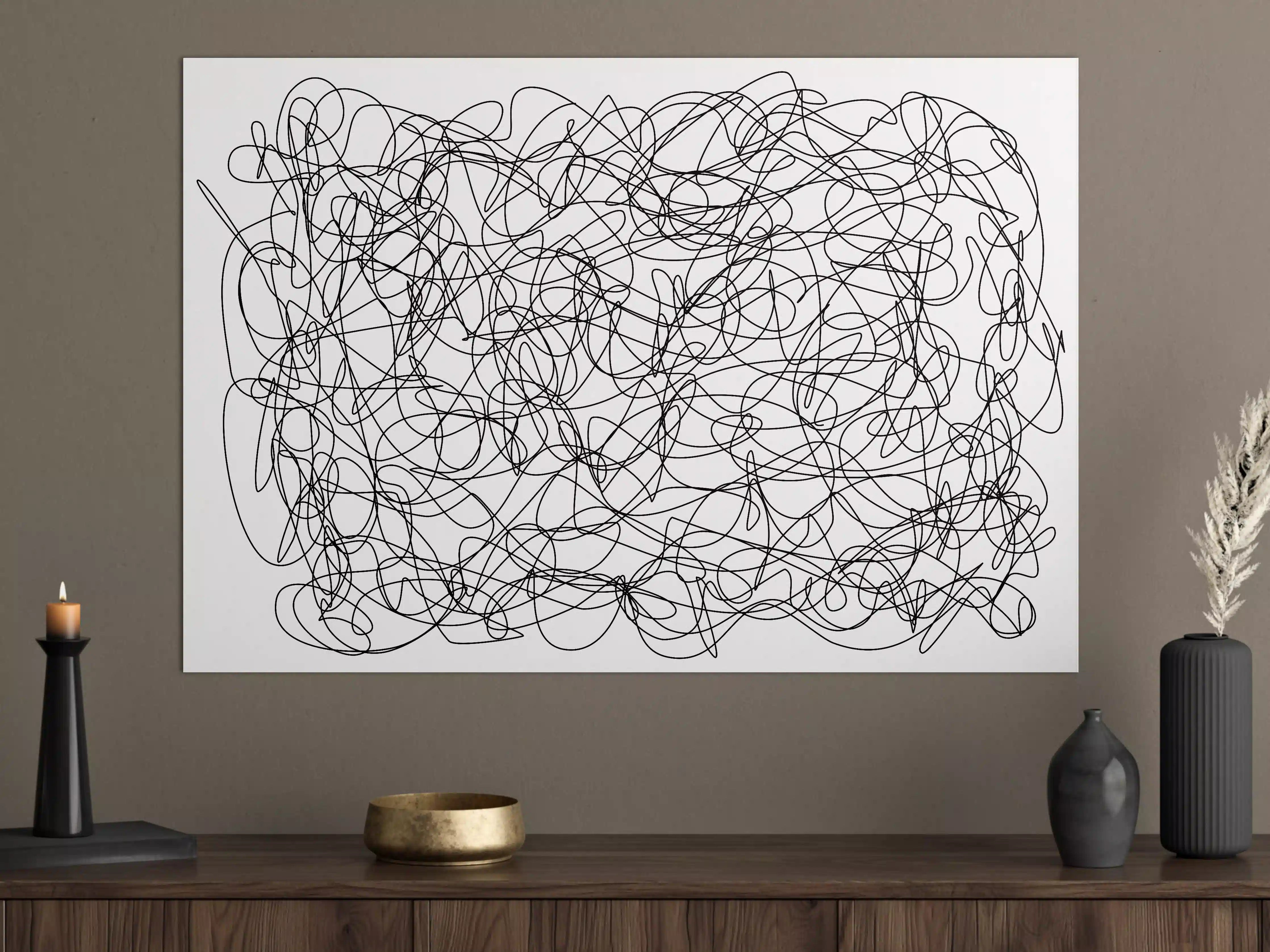 Große Wandbilder - Abstraktes doodle