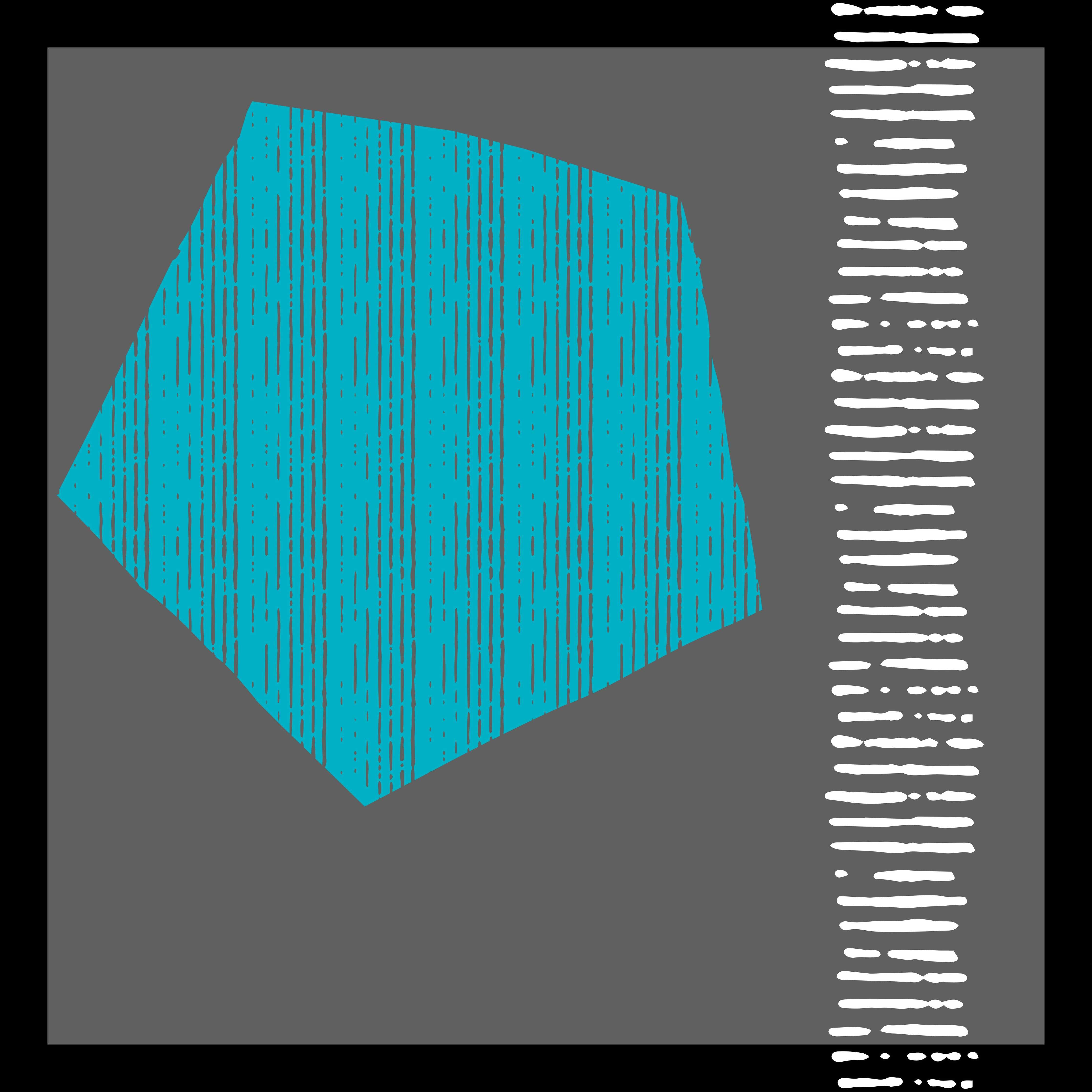 Große Wandbilder-Abstraktes geometrisches Muster in Blau auf dunklem Hintergrund