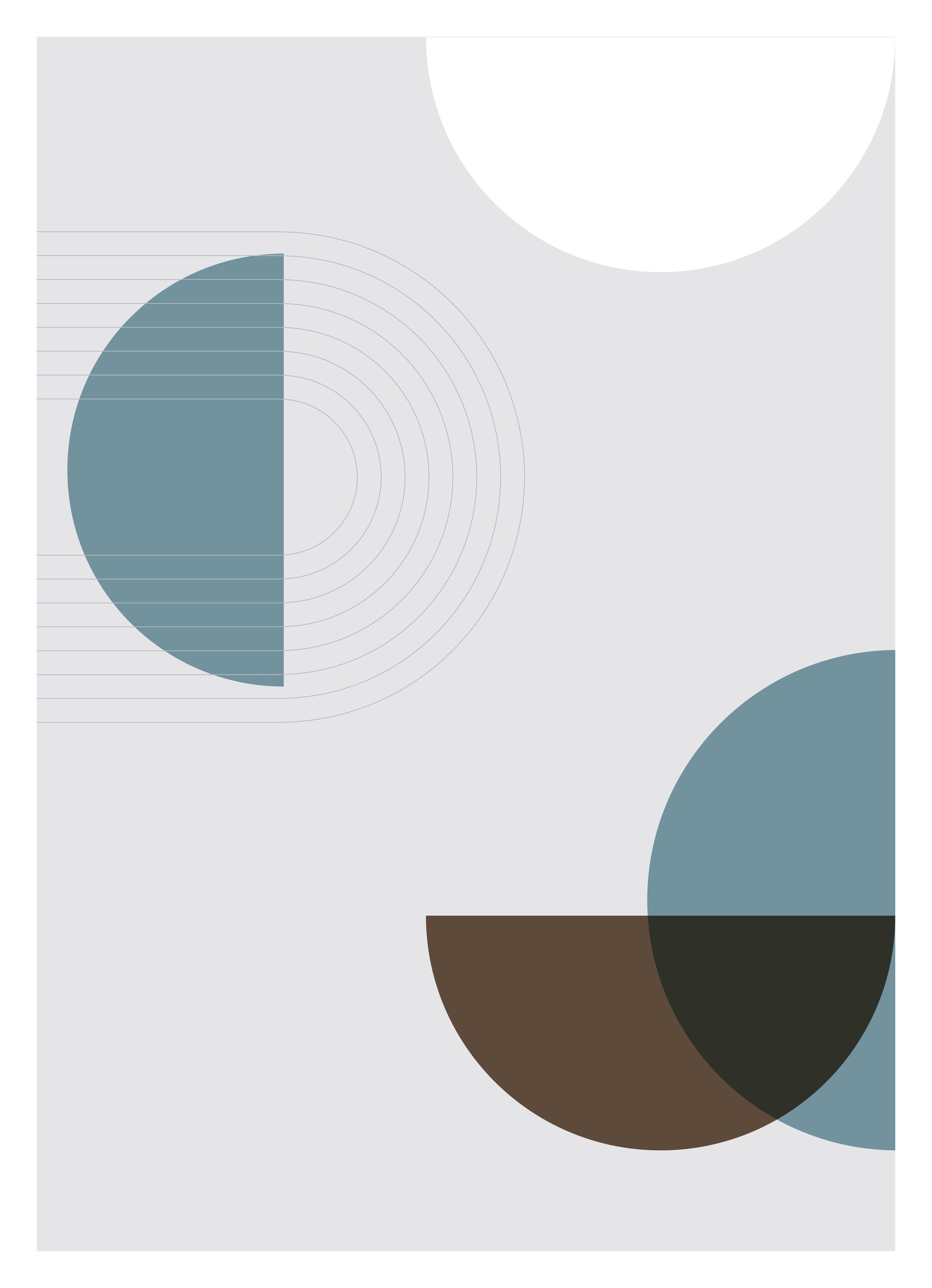 Große Wandbilder-Abstraktes geometrisches Wandbild in gedeckten Tönen