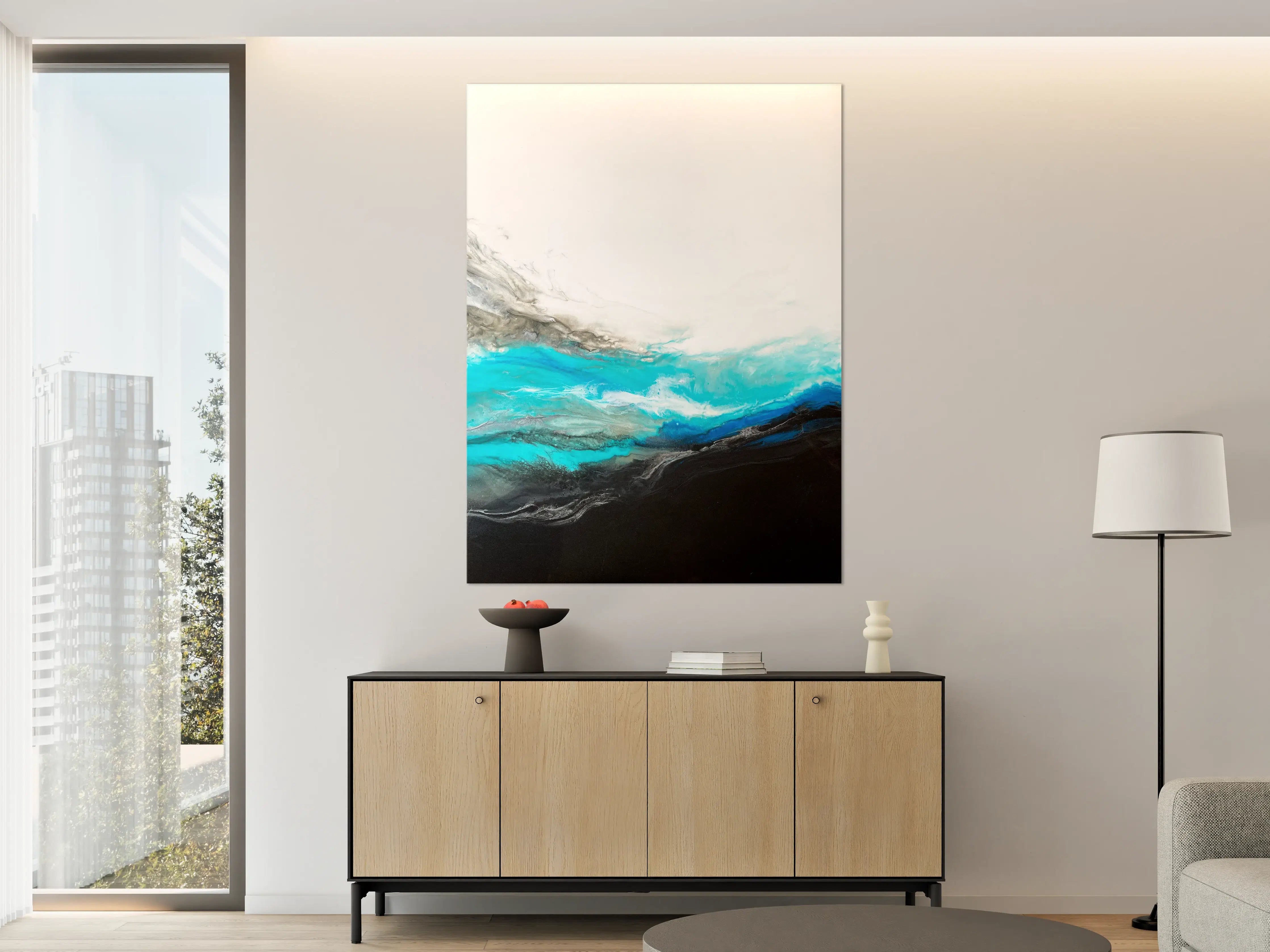 Große Wandbilder - Acryl Gemälde - Wellen