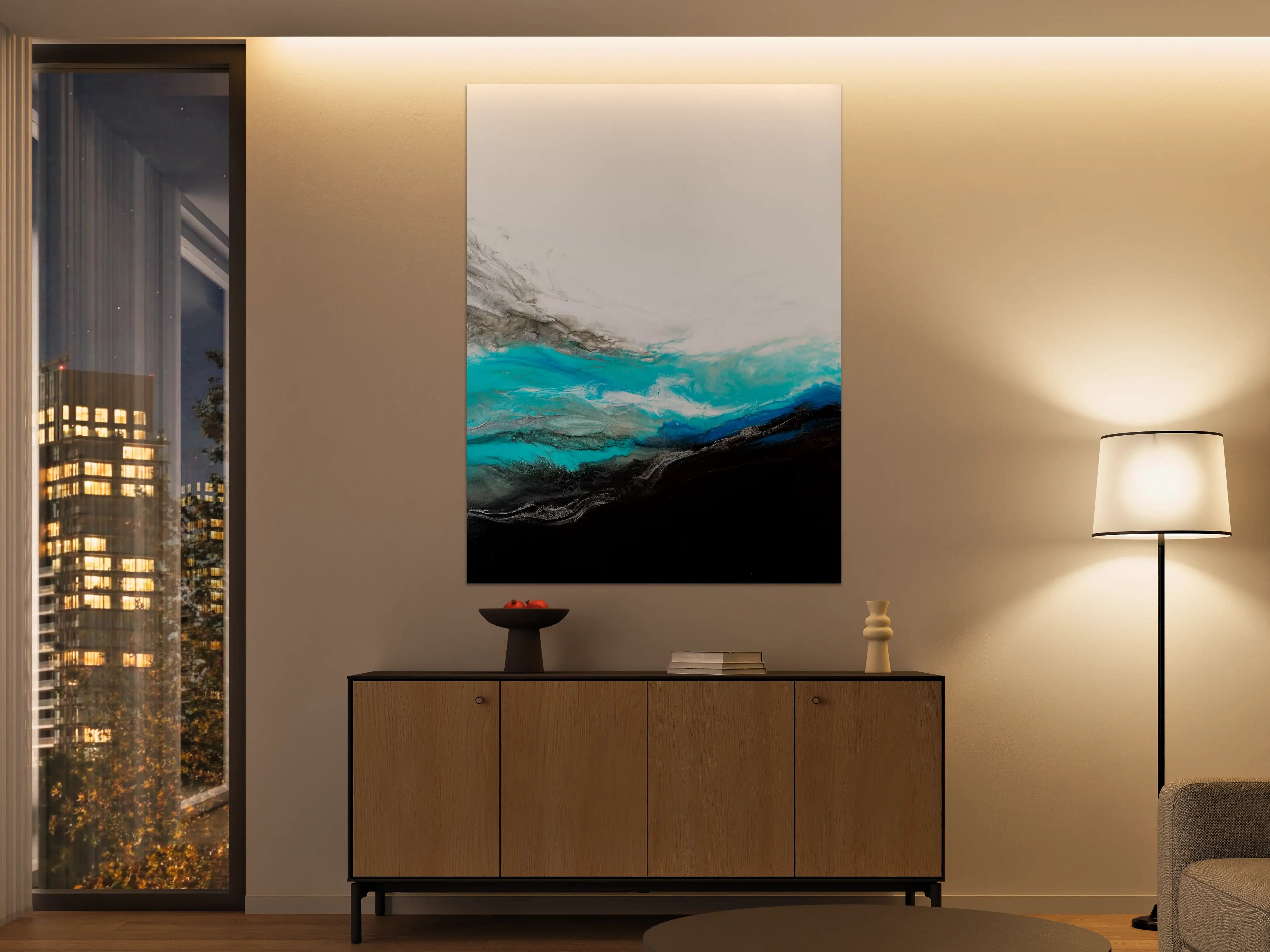 Große Wandbilder - Acryl Gemälde - Wellen