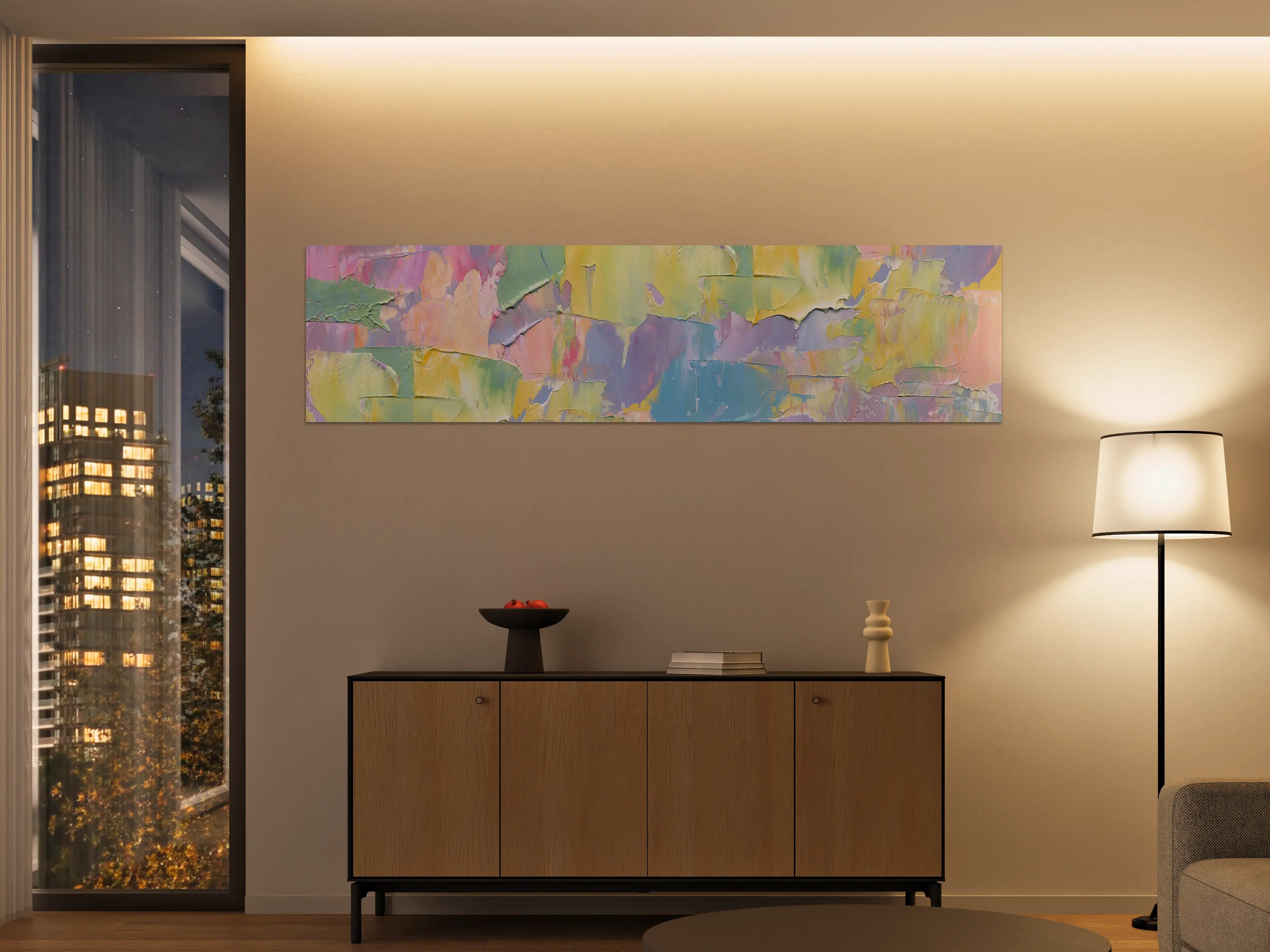 Große Wandbilder - Acryl Kunstwerk - bunt