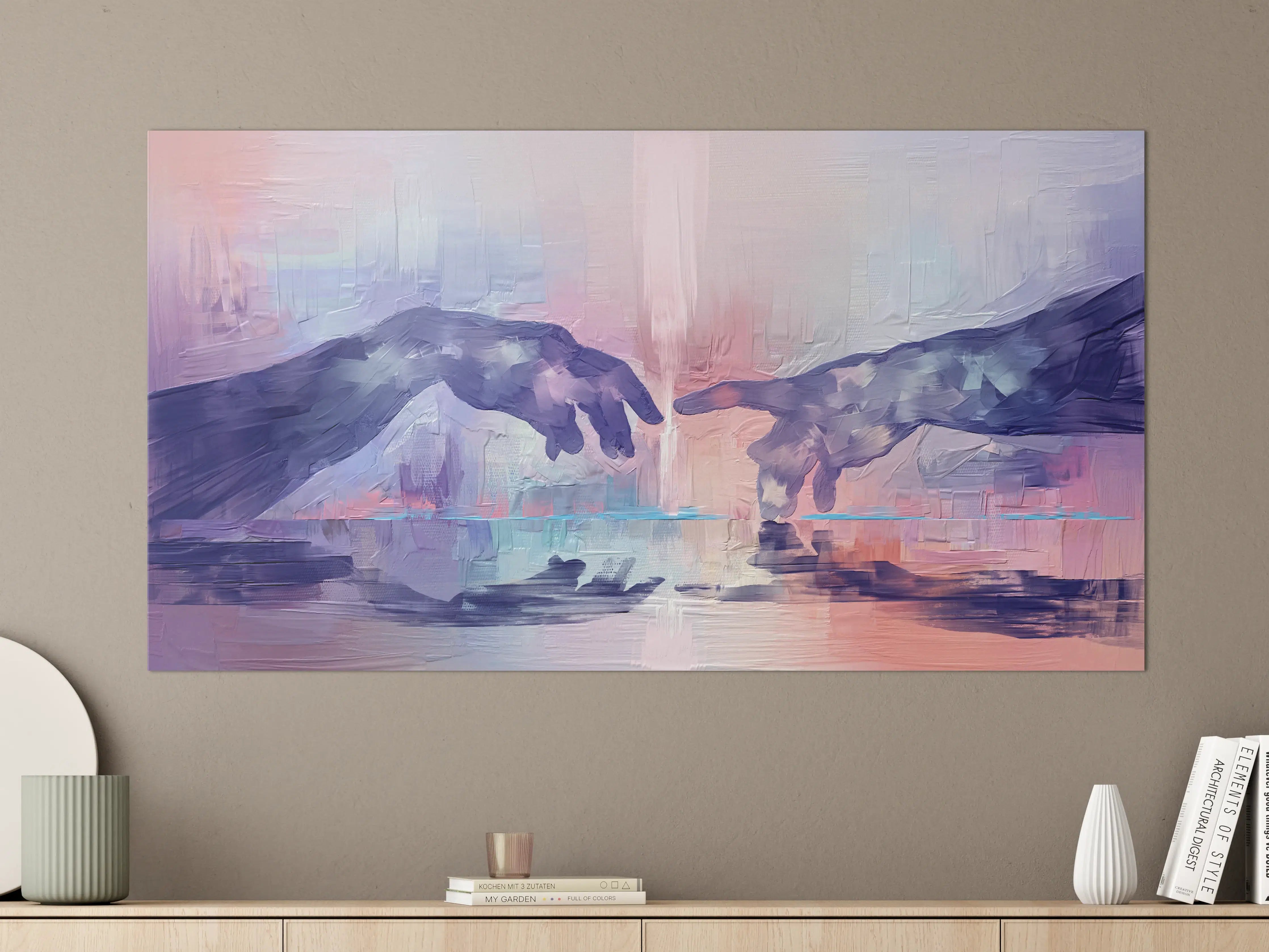 Große Wandbilder - Acryl Malerei - Zwei Hände